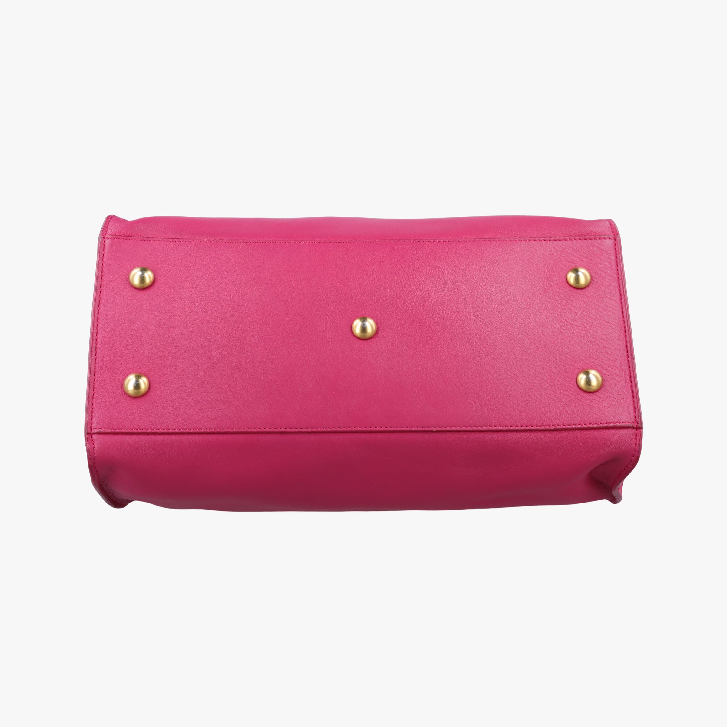 Pre-owned Yves Saint Laurent Y Ligne Petit Cabas Rose Leather 311210 shoulderbag | stylenewstar