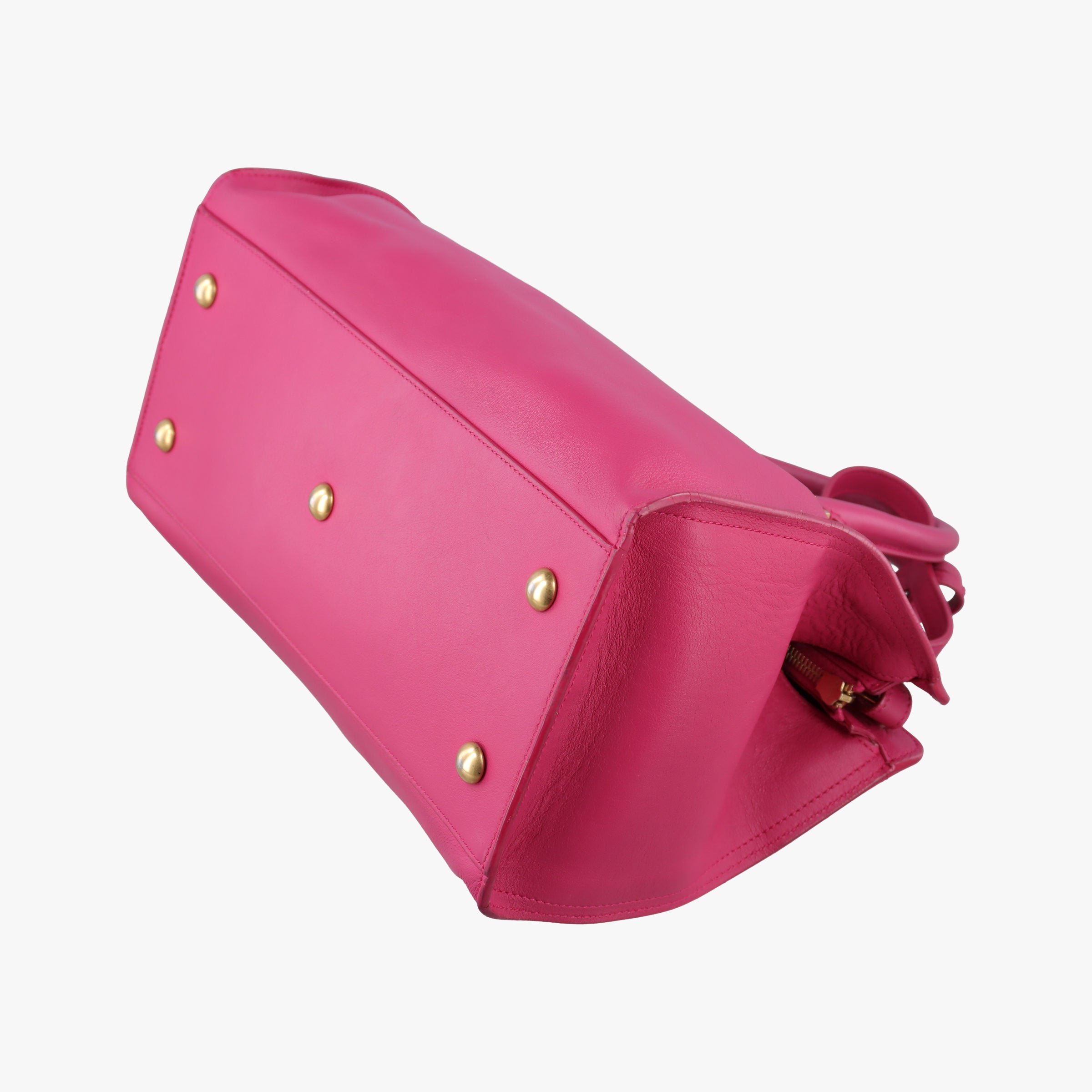 Pre-owned Yves Saint Laurent Y Ligne Petit Cabas Rose Leather 311210 shoulderbag | stylenewstar