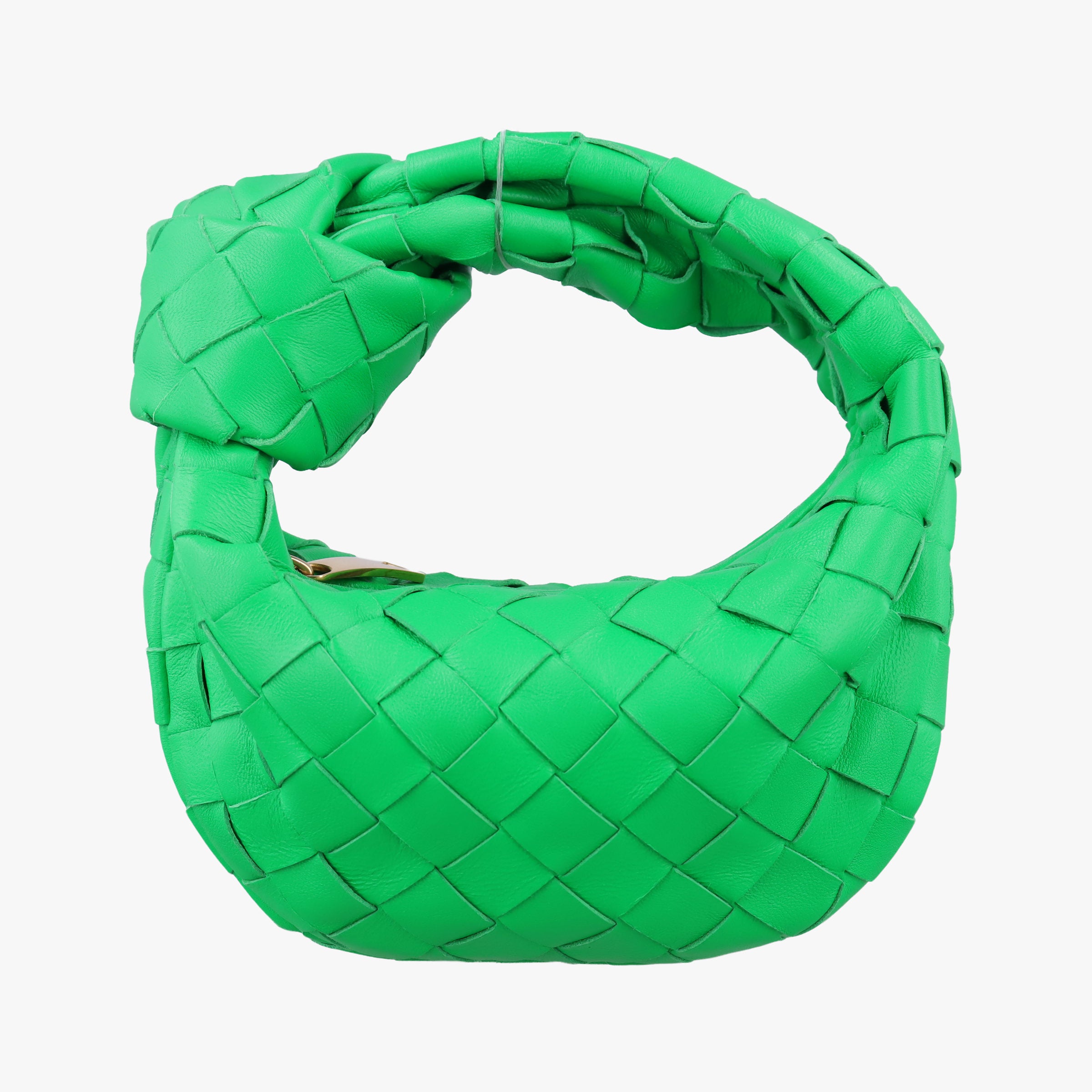 Secondhand Bottega Veneta The Jodie Green lambskin  handbag | stylenewstar