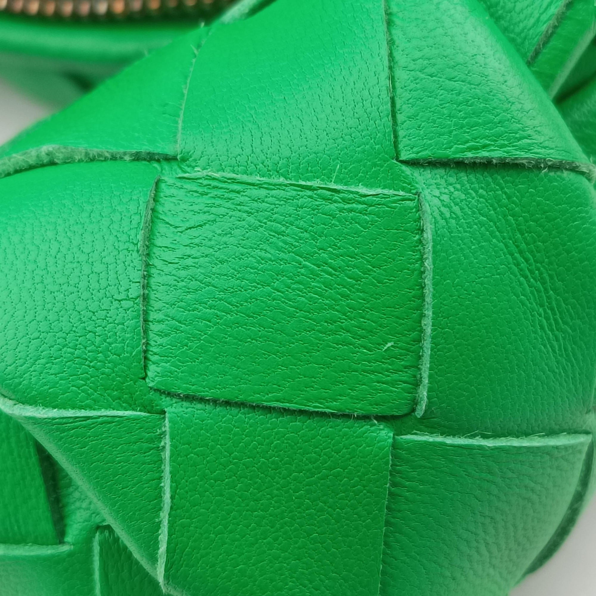 Secondhand Bottega Veneta The Jodie Green lambskin  handbag | stylenewstar