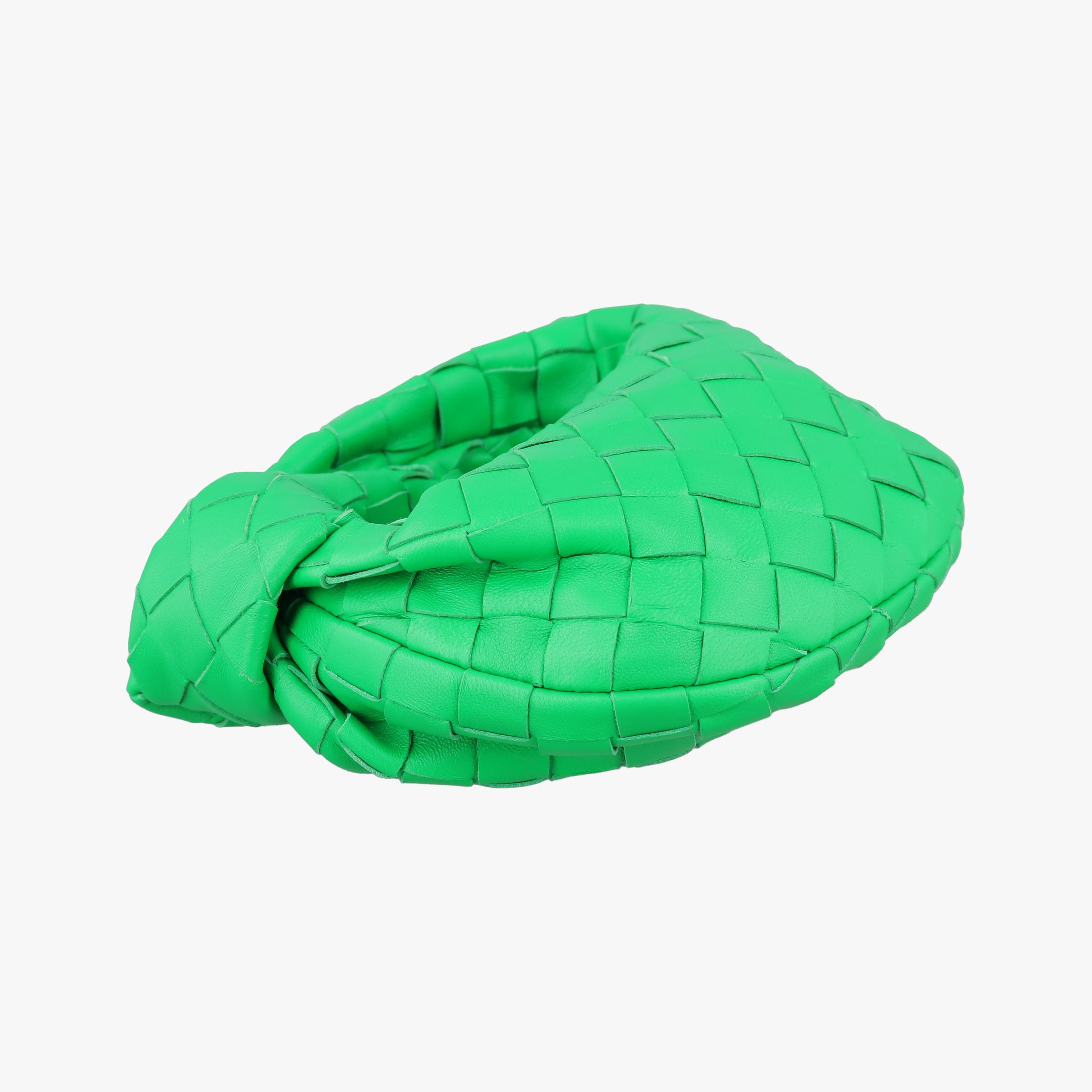 Secondhand Bottega Veneta The Jodie Green lambskin  handbag | stylenewstar