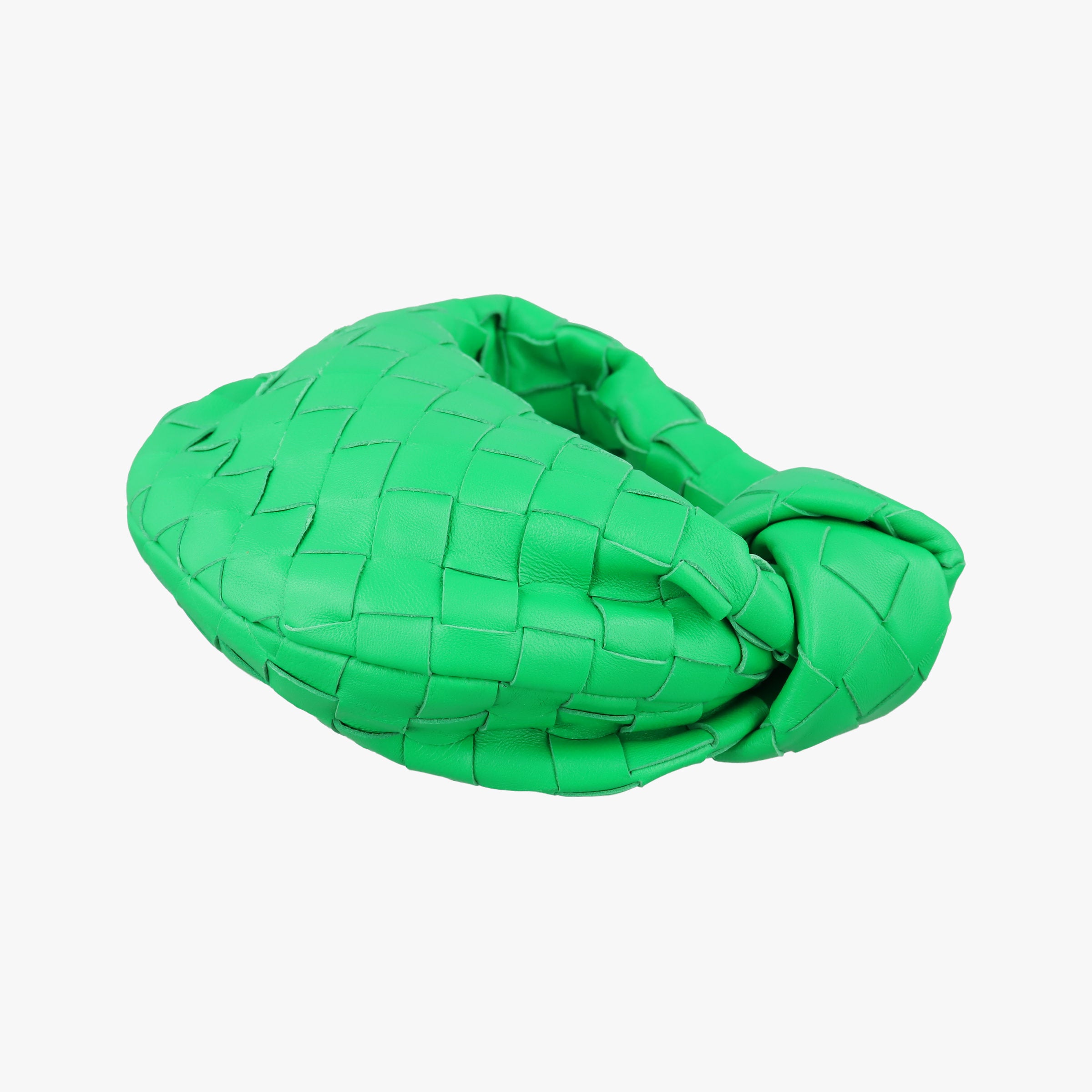 Secondhand Bottega Veneta The Jodie Green lambskin  handbag | stylenewstar