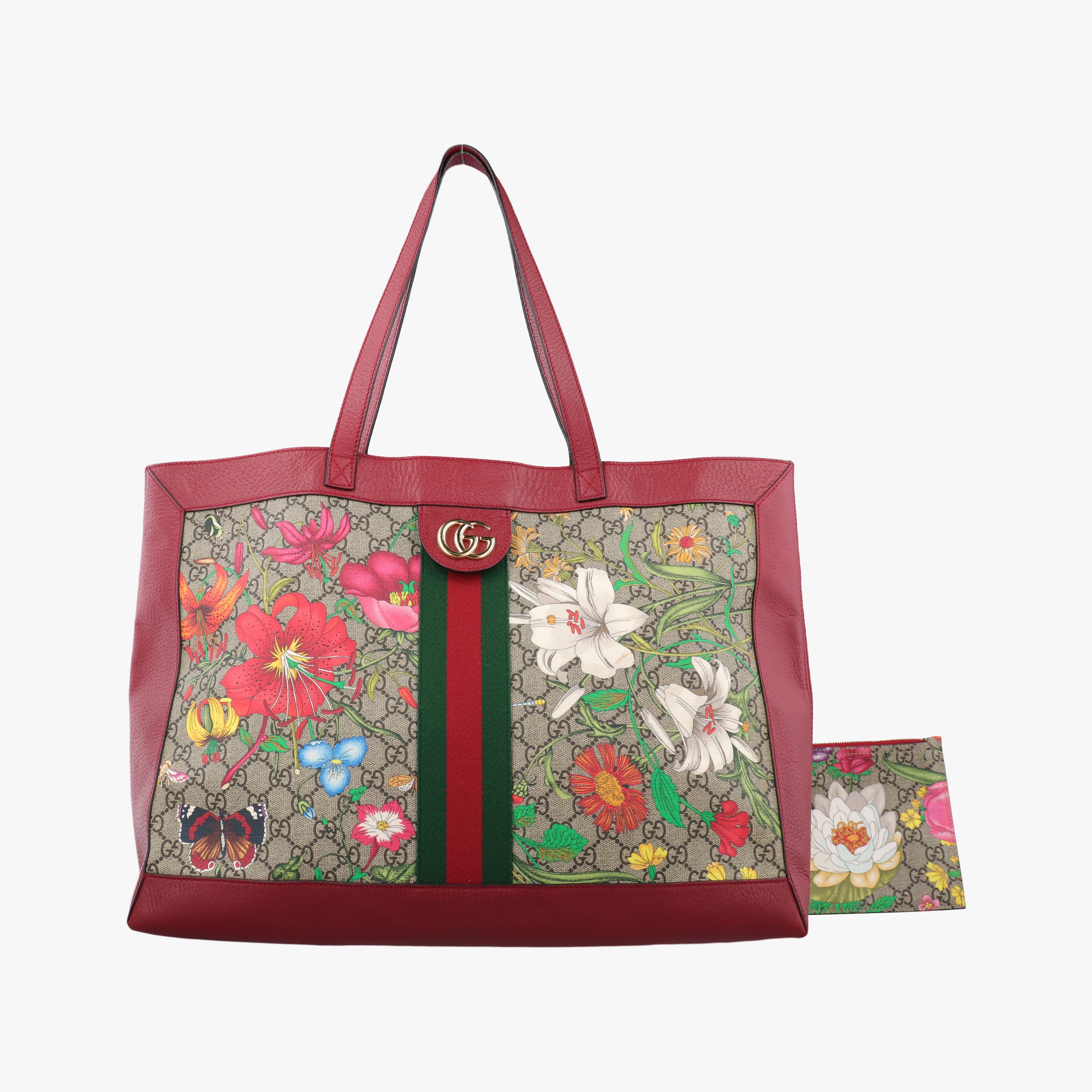 Pre-owned Gucci Ophidia Multicolour PVC coated canvas×leather 547947 shoulderbag | stylenewstar