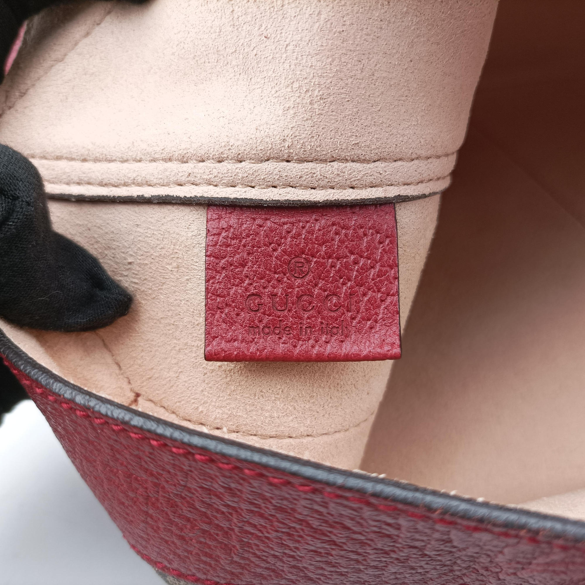 Pre-owned Gucci Ophidia Multicolour PVC coated canvas×leather 547947 shoulderbag | stylenewstar