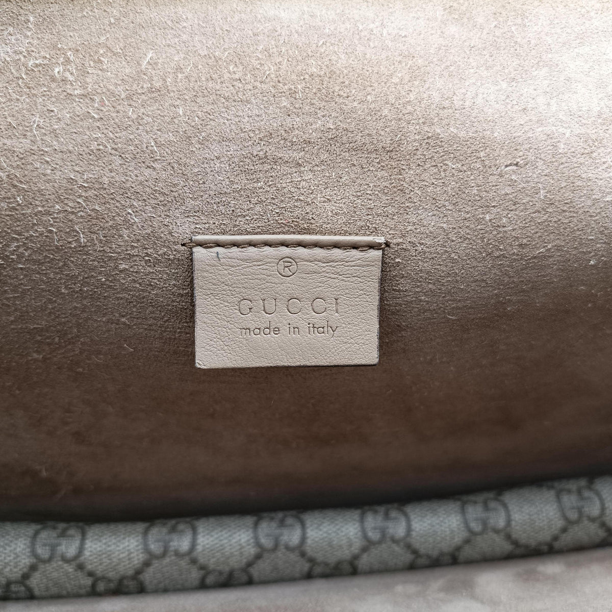 Pre-owned Gucci Dionysus Beige×Brown PVC coated canvas × suede 400249 shoulderbag | stylenewstar