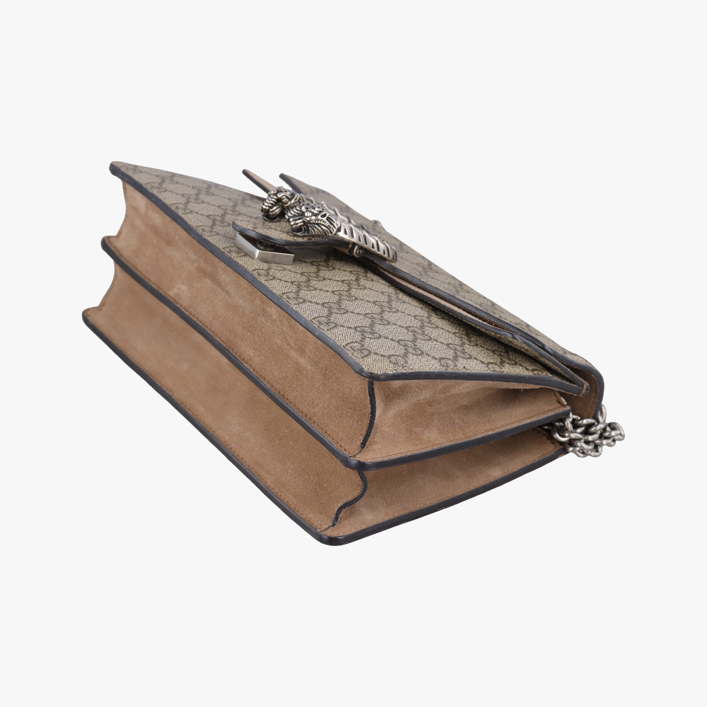 Pre-owned Gucci Dionysus Beige×Brown PVC coated canvas × suede 400249 shoulderbag | stylenewstar
