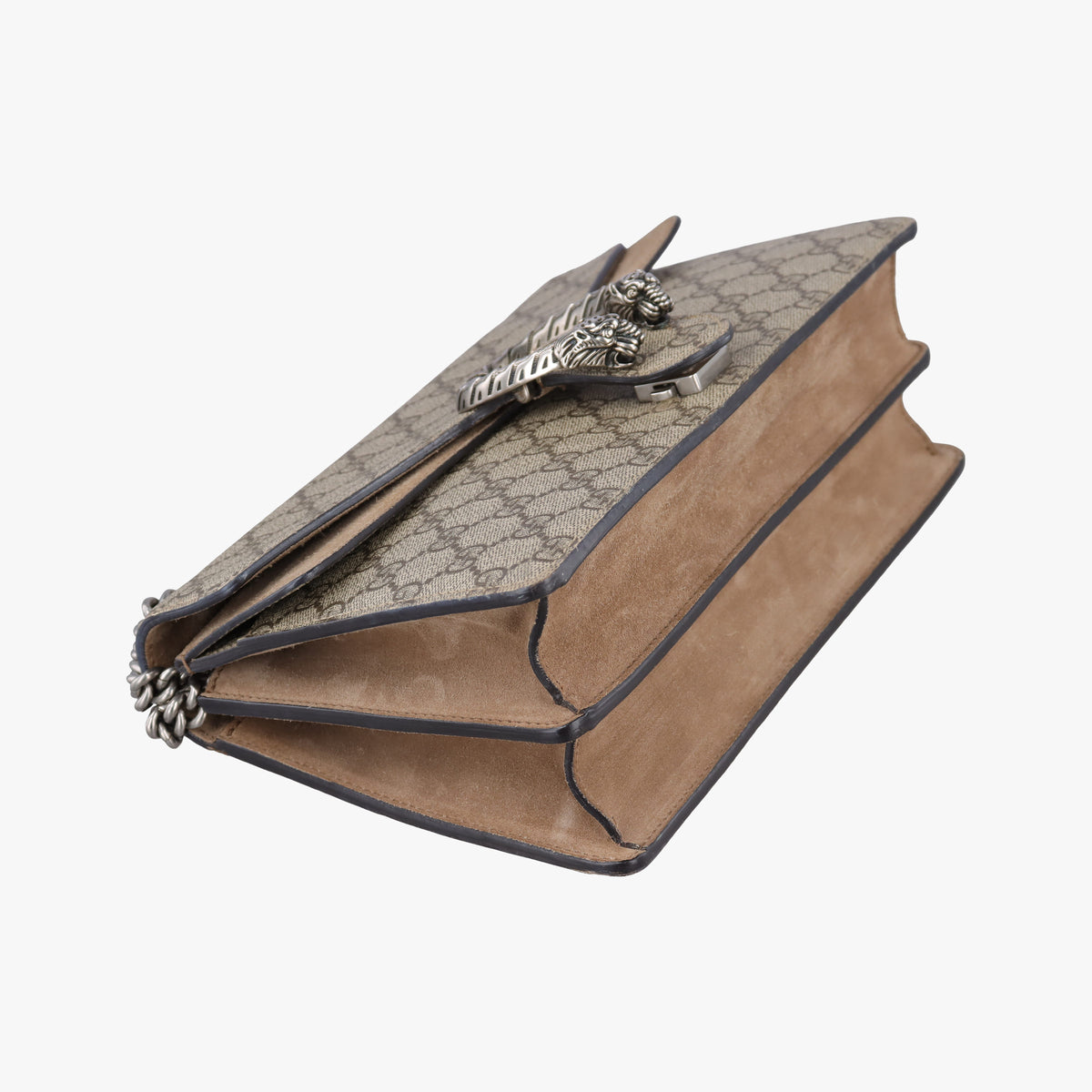 Pre-owned Gucci Dionysus Beige×Brown PVC coated canvas × suede 400249 shoulderbag | stylenewstar