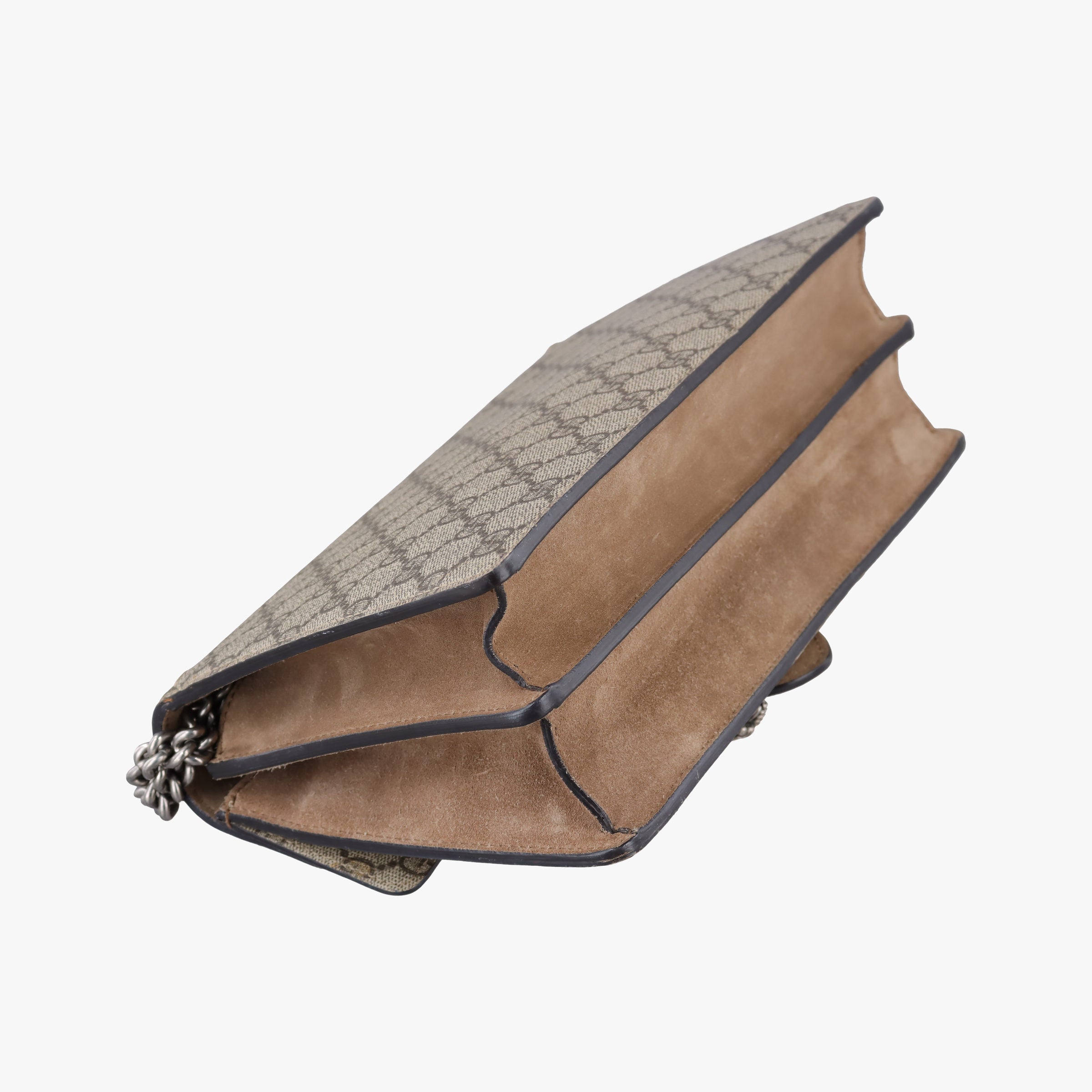 Pre-owned Gucci Dionysus Beige×Brown PVC coated canvas × suede 400249 shoulderbag | stylenewstar