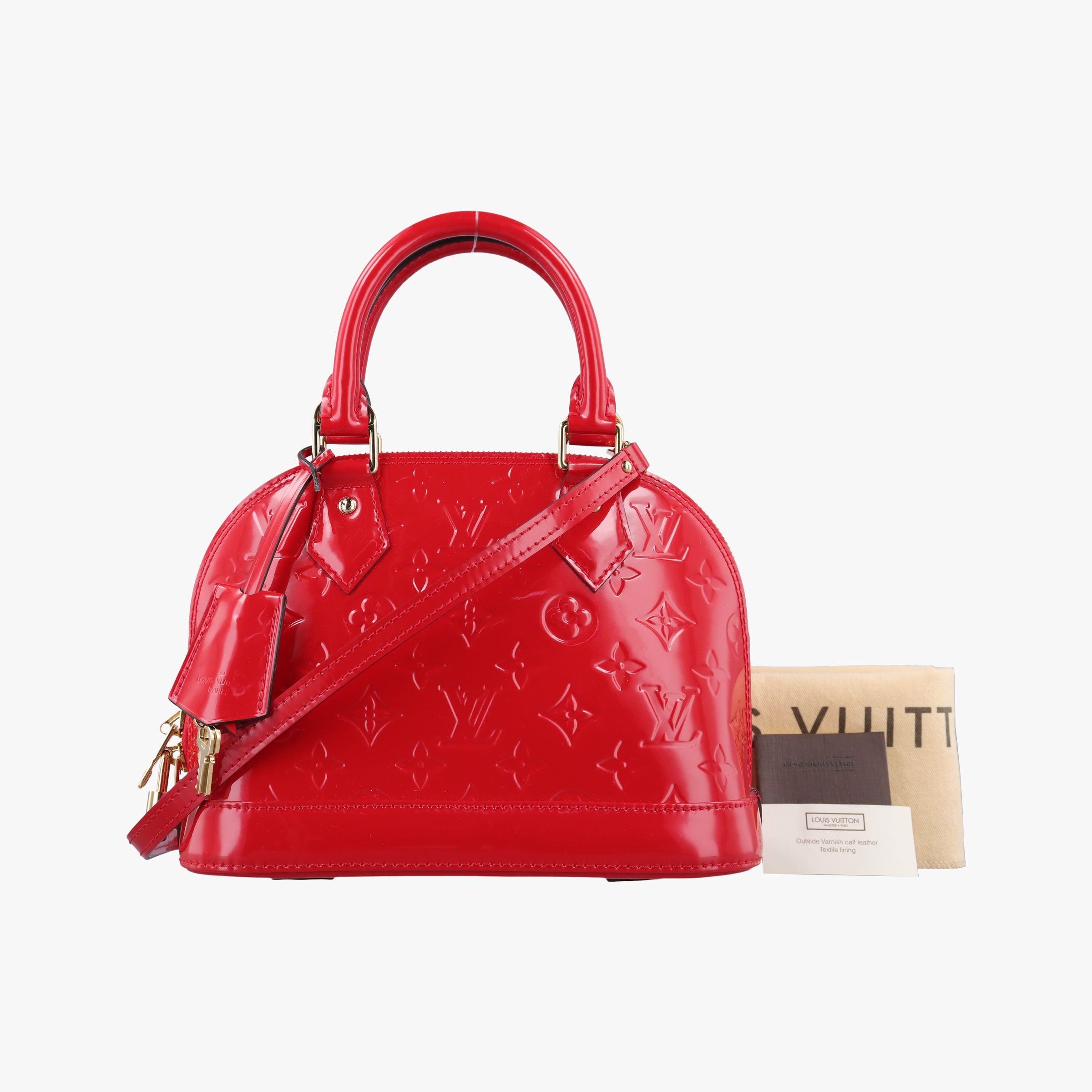 Vintage Louis Vuitton Alma BB CERISE Vernis M90174 shoulderbag | stylenewstar