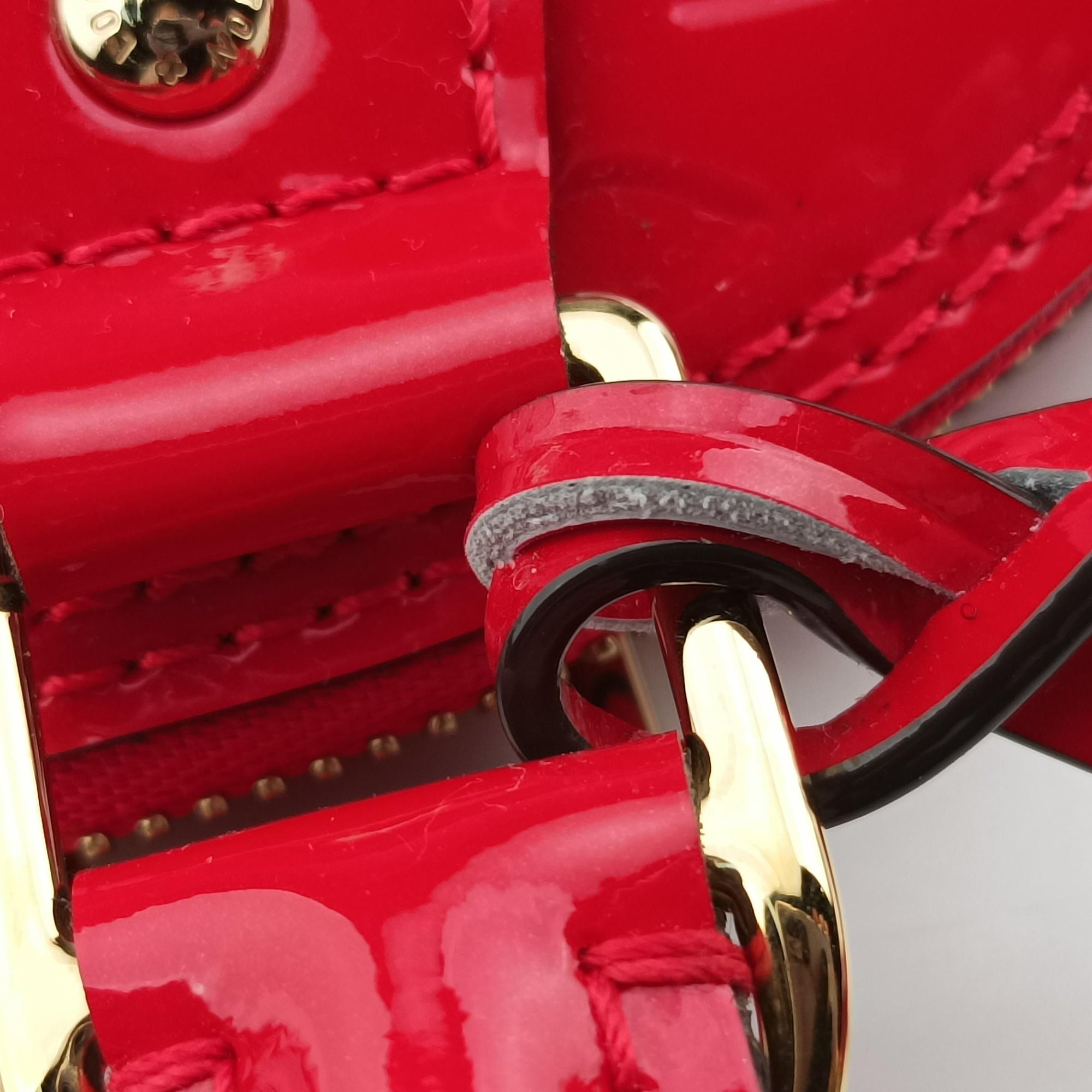 Vintage Louis Vuitton Alma BB CERISE Vernis M90174 shoulderbag | stylenewstar