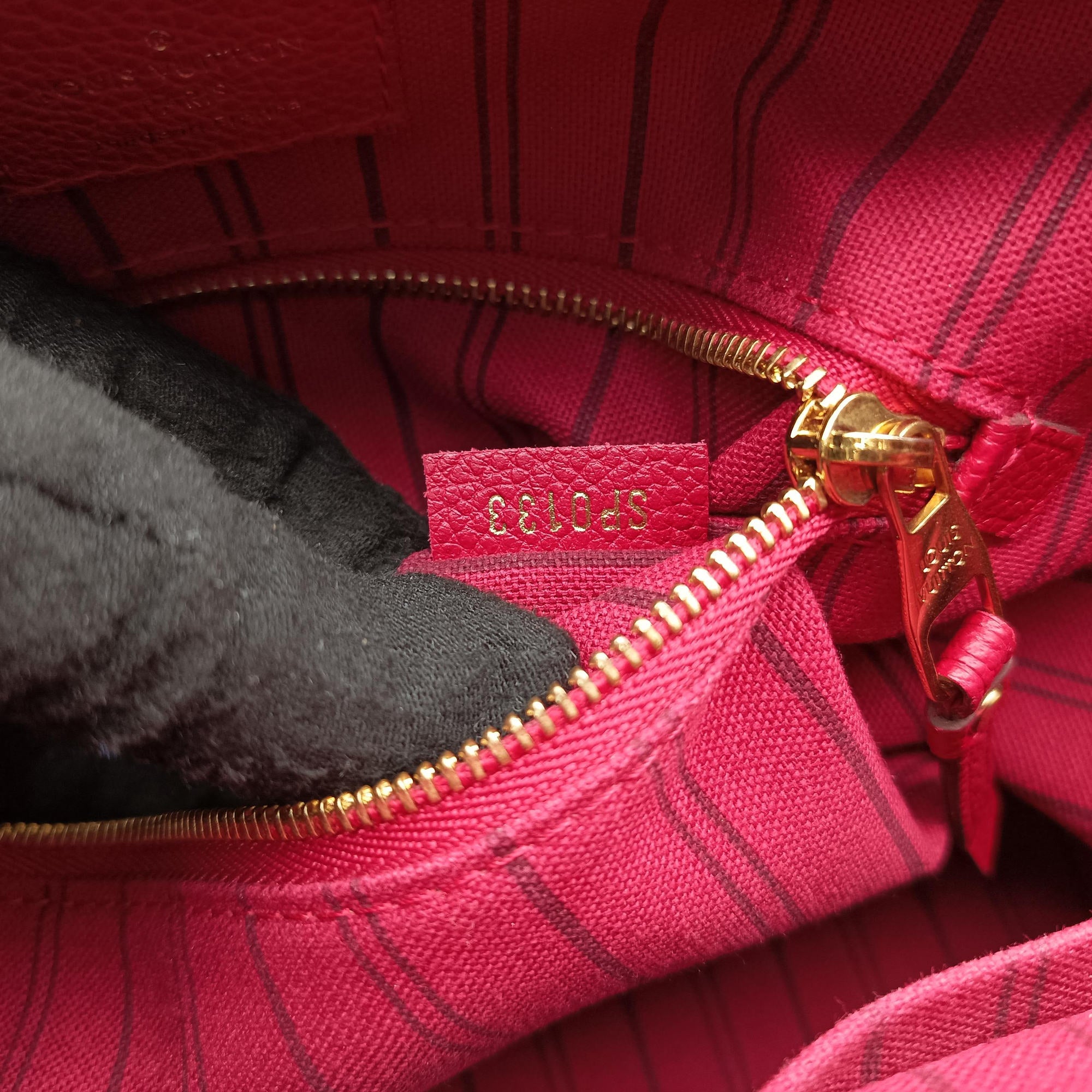 Pre-owned Louis Vuitton Speedy Bandouliere 25 Aurore Monogram Empreinte M40764 handbag | stylenewstar