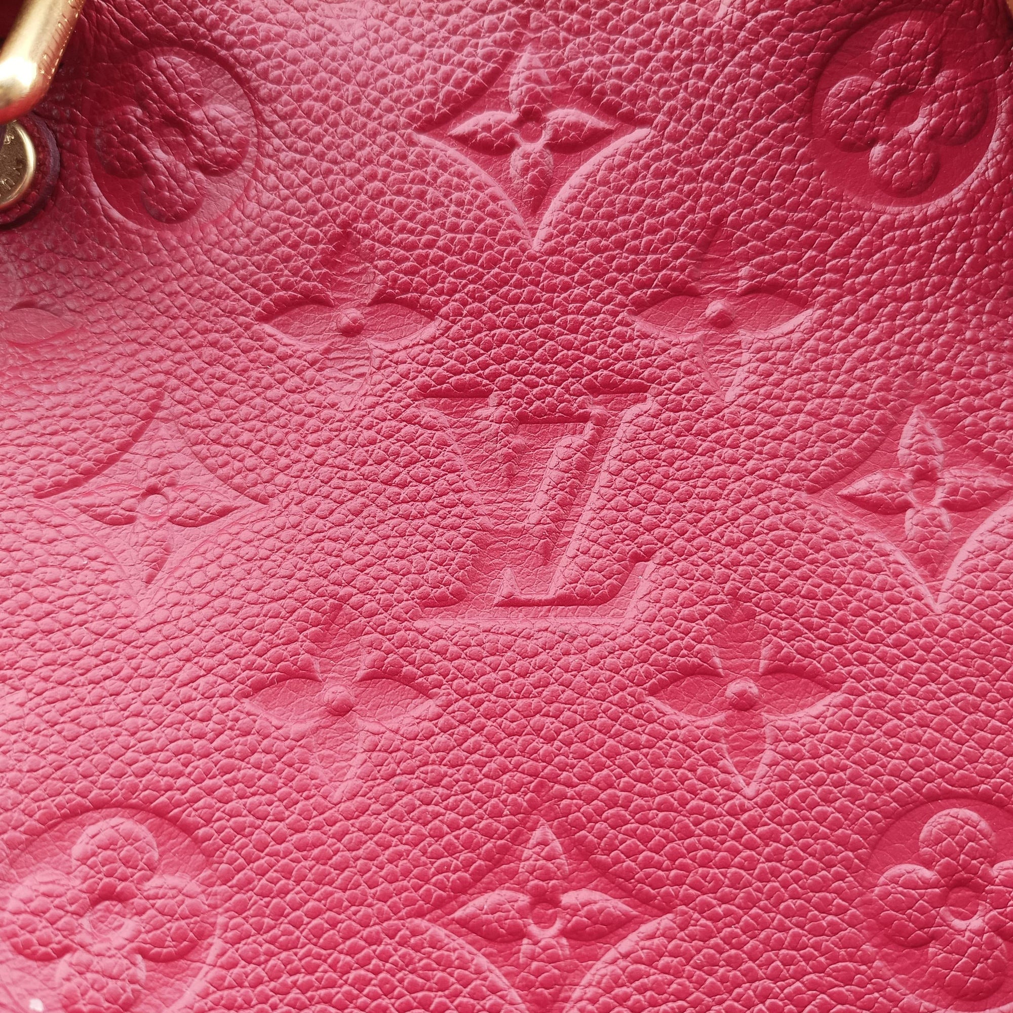 Pre-owned Louis Vuitton Speedy Bandouliere 25 Aurore Monogram Empreinte M40764 handbag | stylenewstar