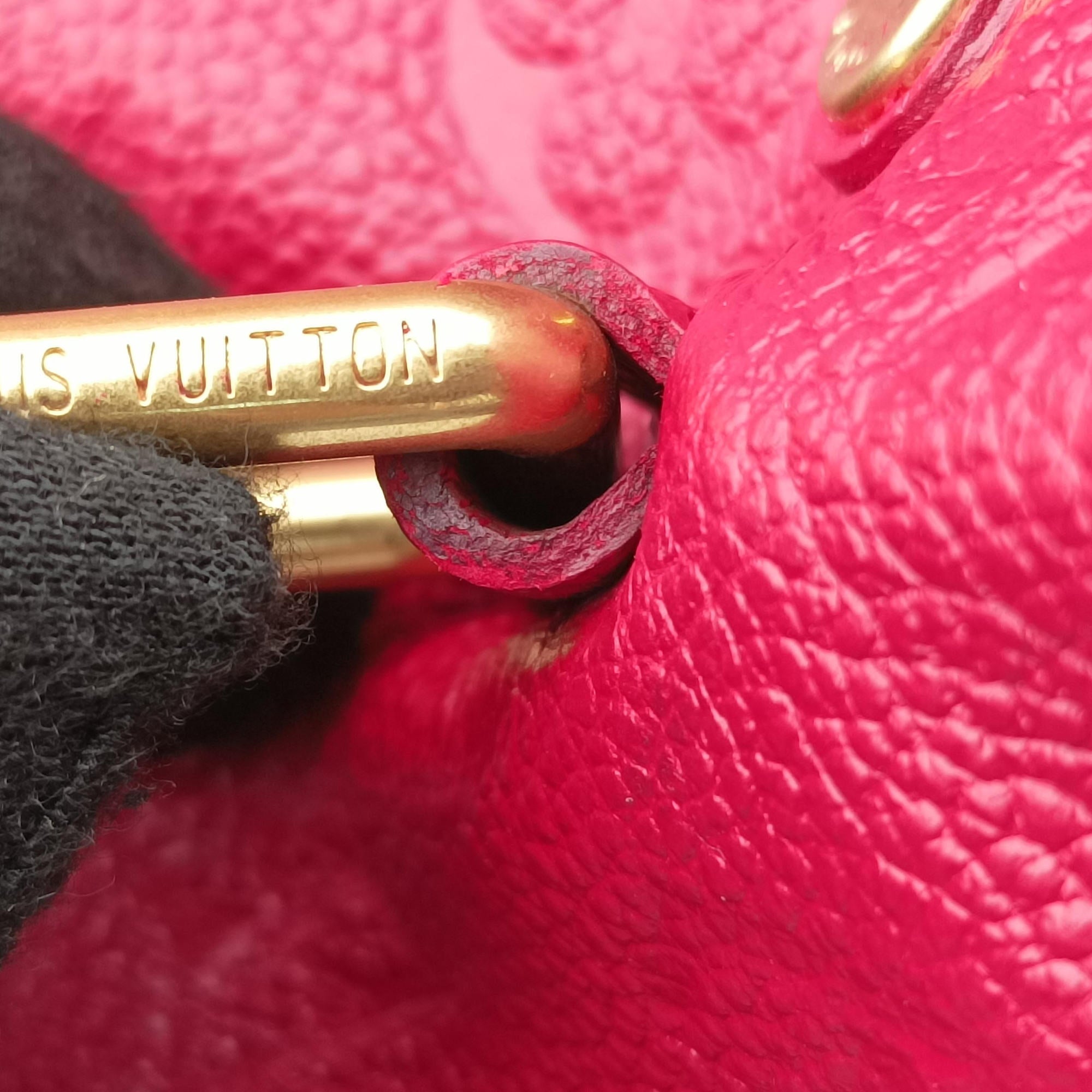 Pre-owned Louis Vuitton Speedy Bandouliere 25 Aurore Monogram Empreinte M40764 handbag | stylenewstar