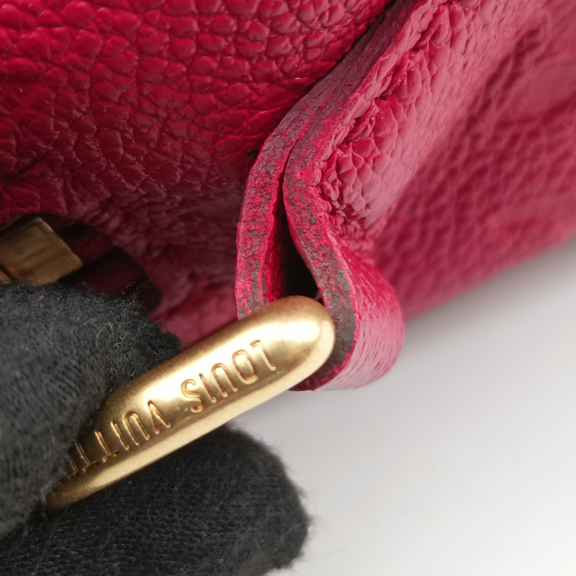 Pre-owned Louis Vuitton Speedy Bandouliere 25 Aurore Monogram Empreinte M40764 handbag | stylenewstar