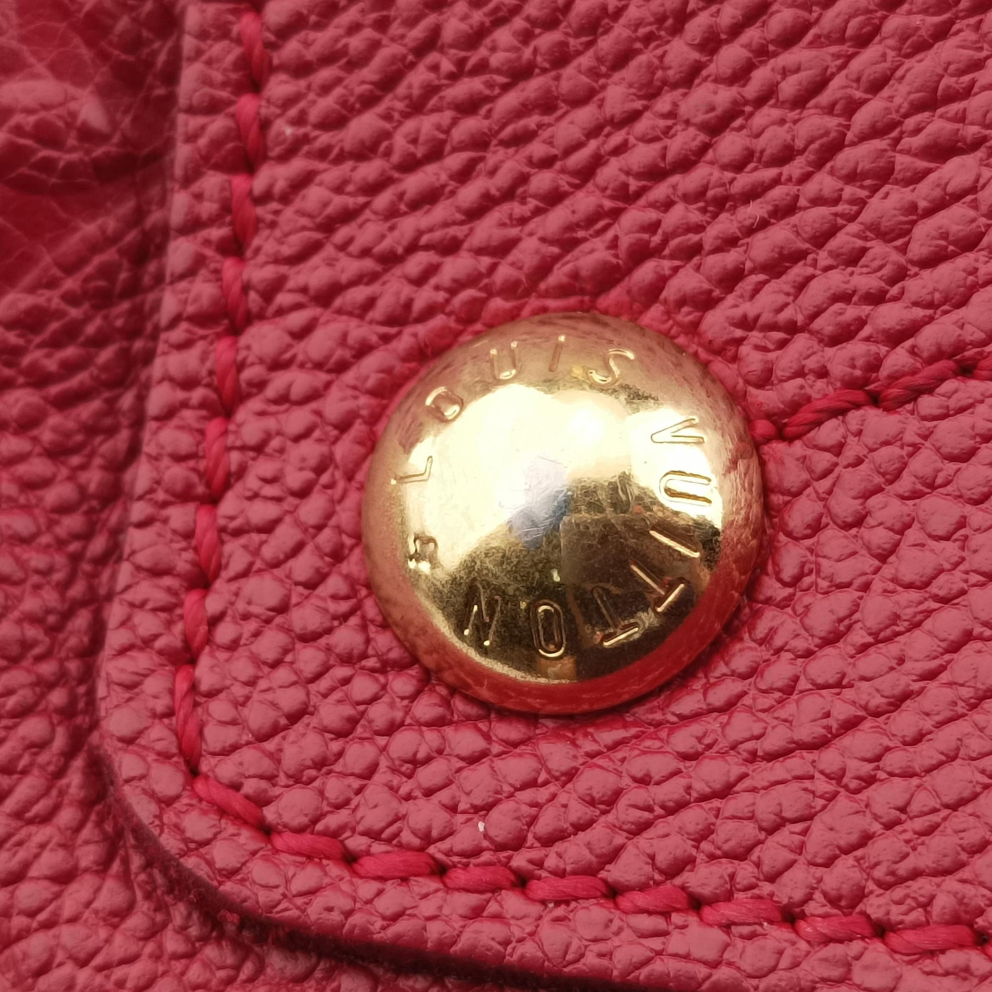 Pre-owned Louis Vuitton Speedy Bandouliere 25 Aurore Monogram Empreinte M40764 handbag | stylenewstar