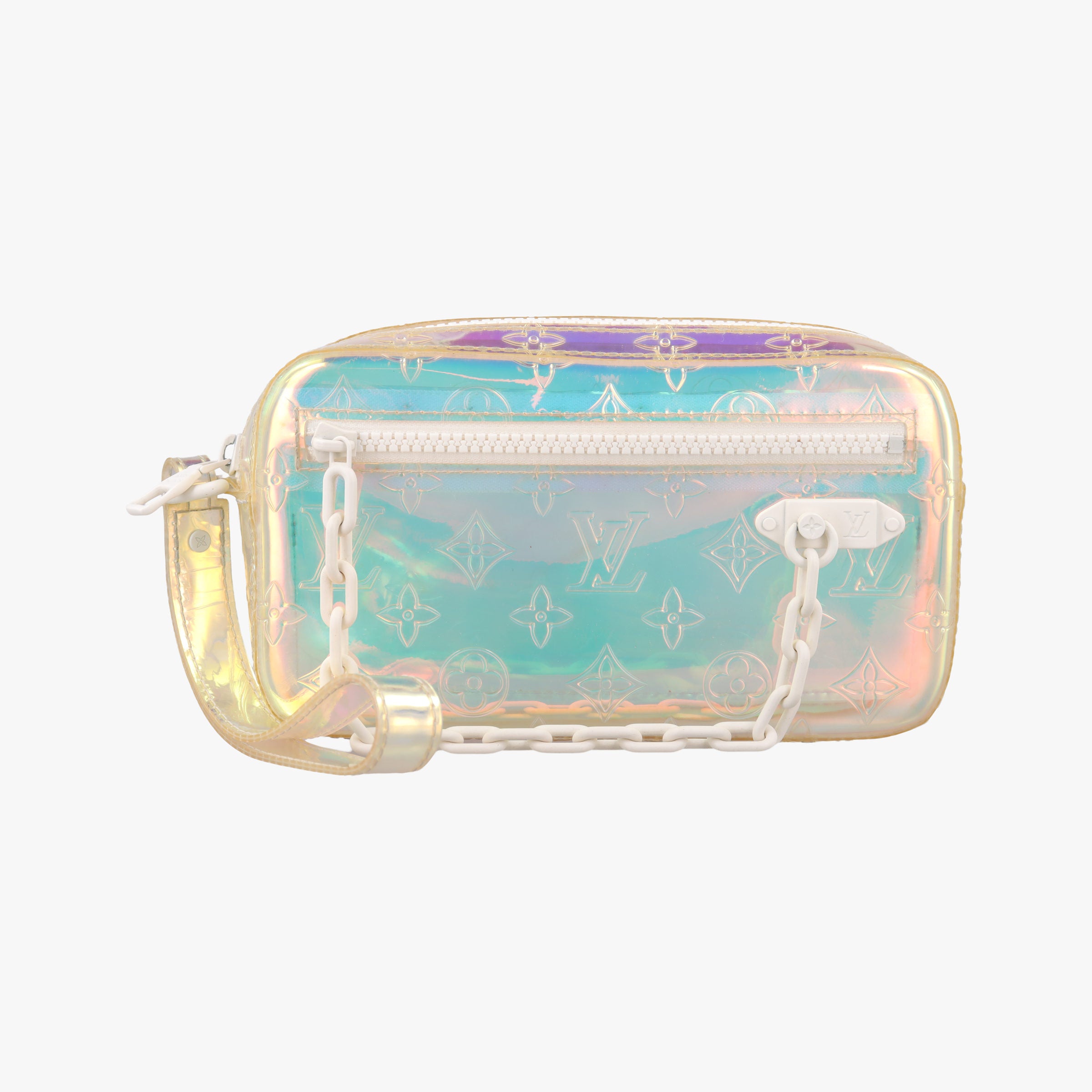 Pre-owned Louis Vuitton Pochette Volga prism pvc vinyl M55261 clutchbag | stylenewstar
