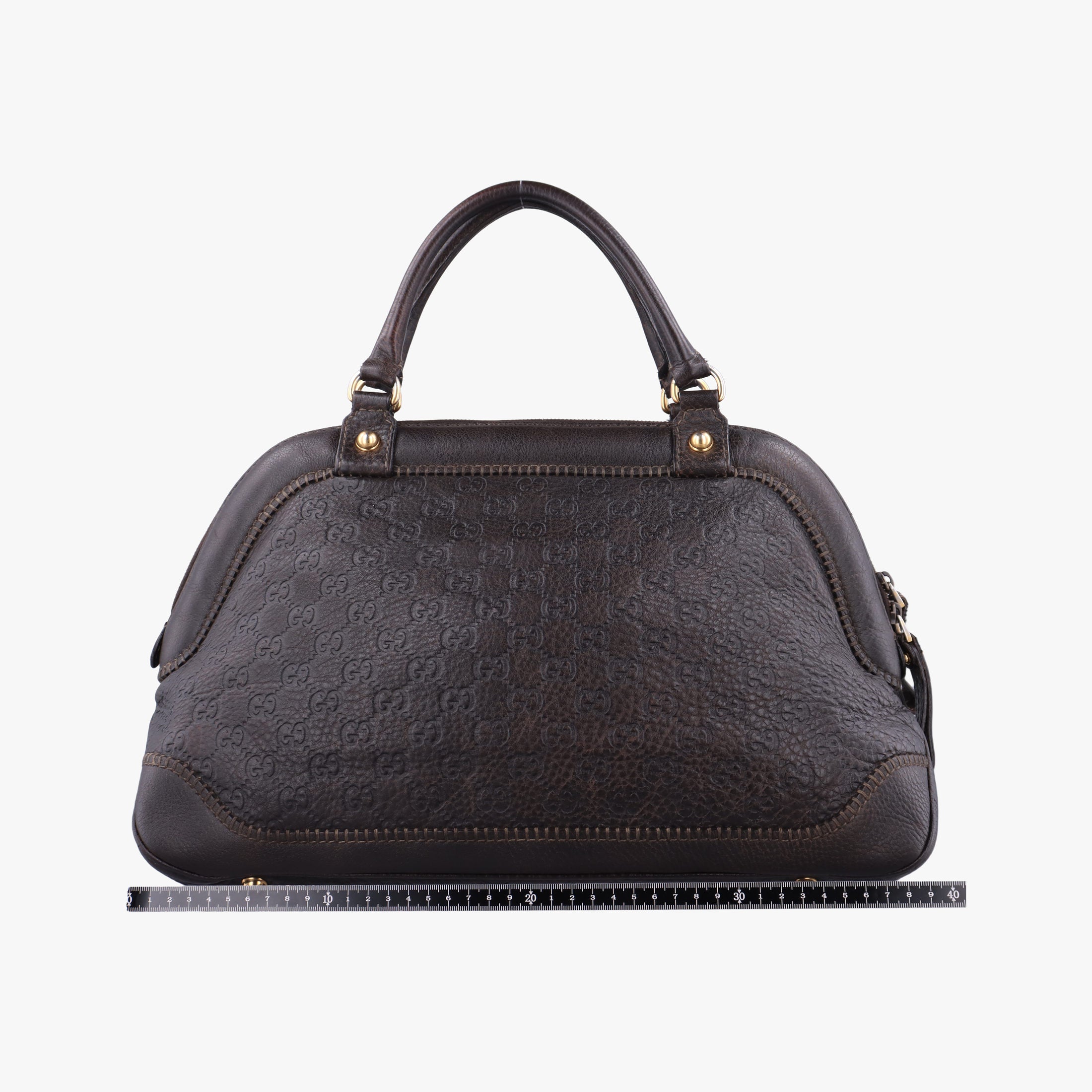 Vintage Gucci Guccissima New Pelham horsebit Brown leather 223956 handbag | stylenewstar