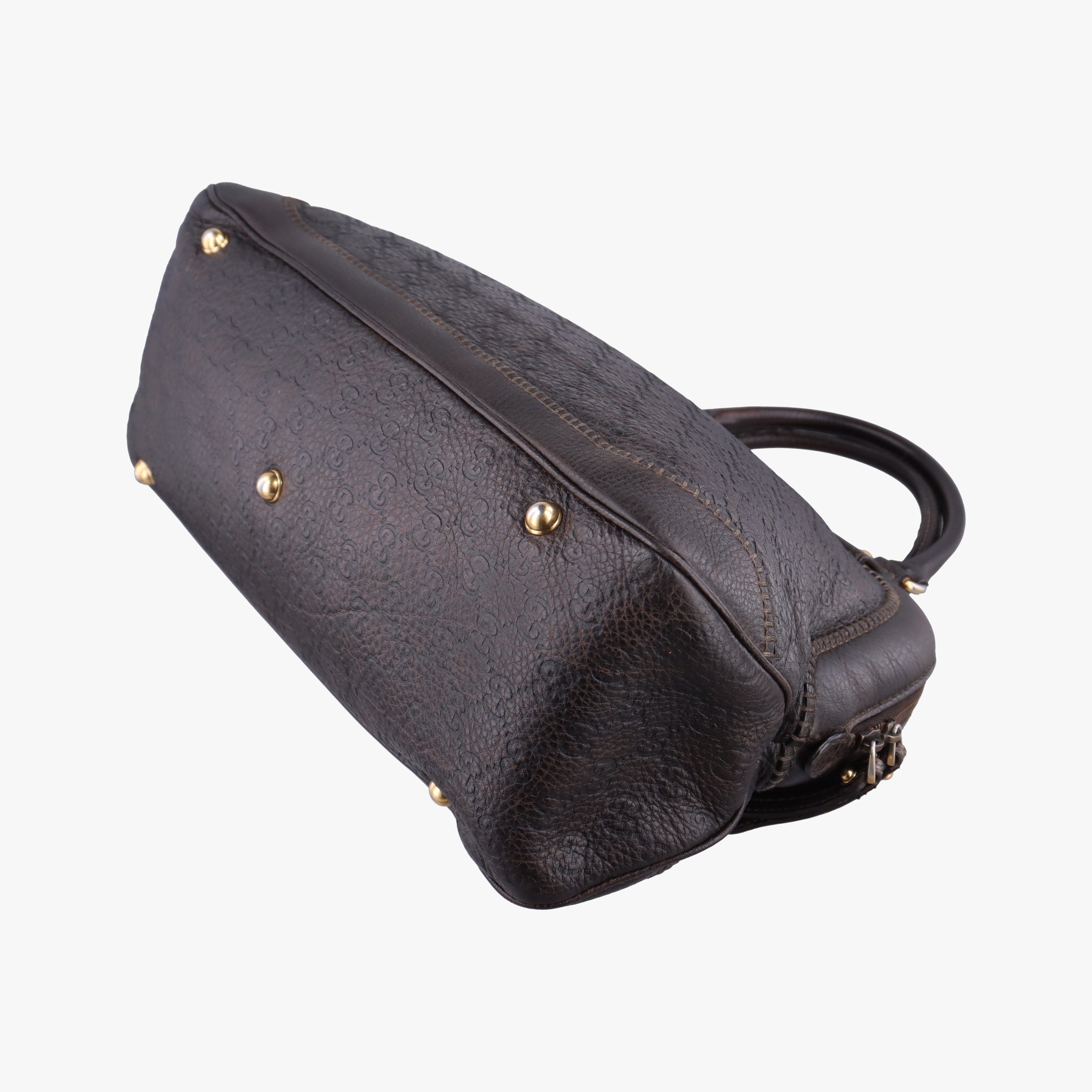 Vintage Gucci Guccissima New Pelham horsebit Brown leather 223956 handbag | stylenewstar