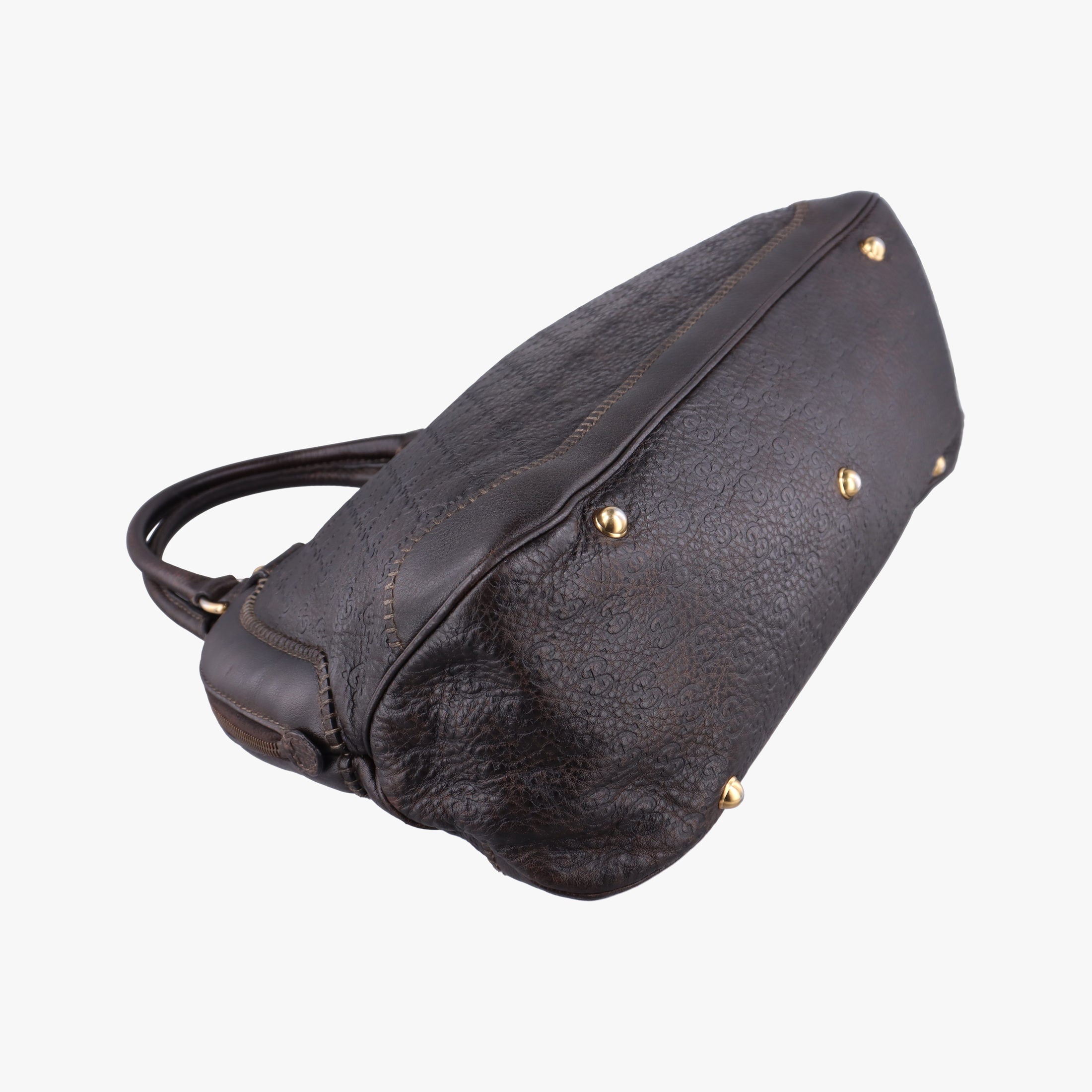 Vintage Gucci Guccissima New Pelham horsebit Brown leather 223956 handbag | stylenewstar