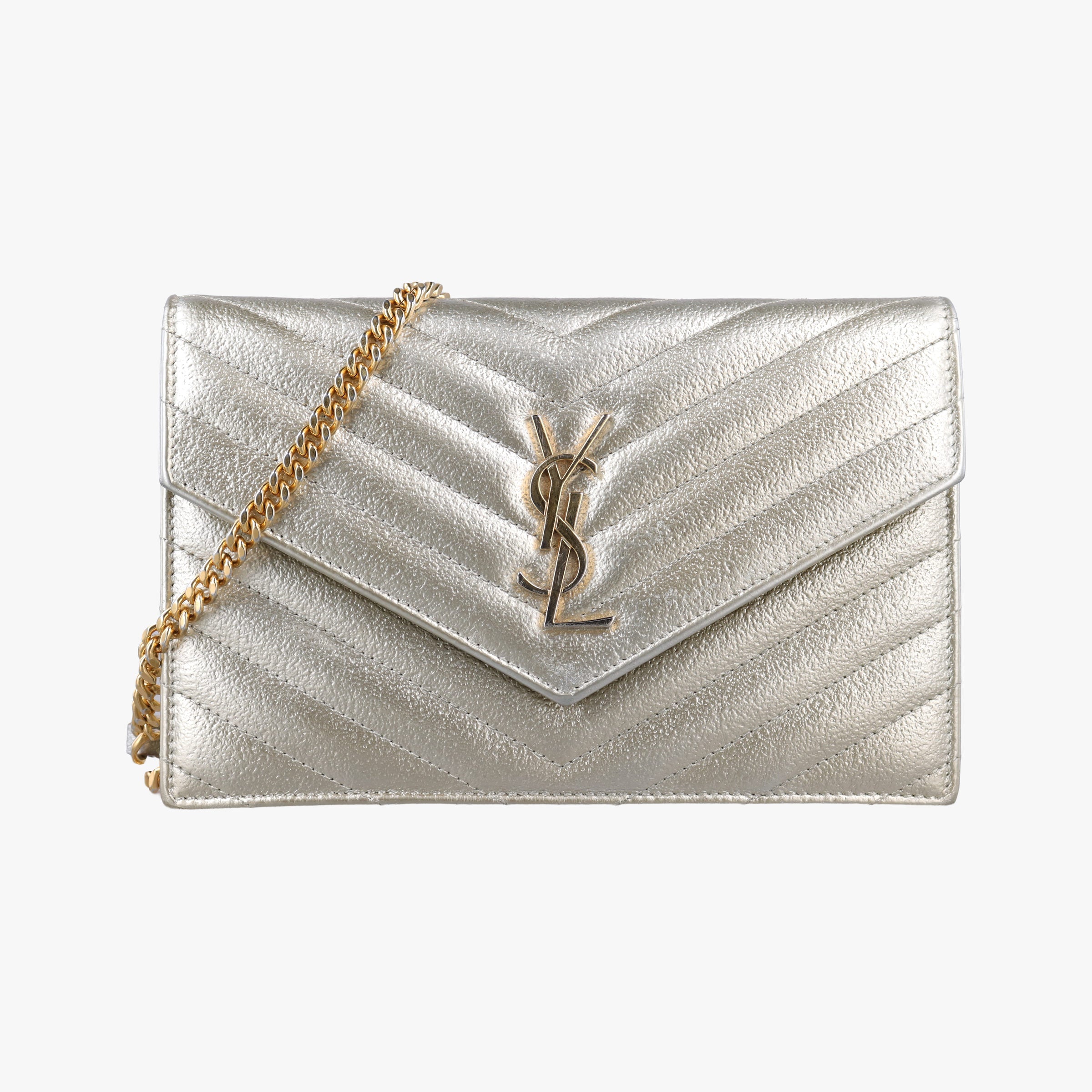Secondhand Yves Saint Laurent MONOGRAM Golden Leather 393953 shoulderbag | stylenewstar