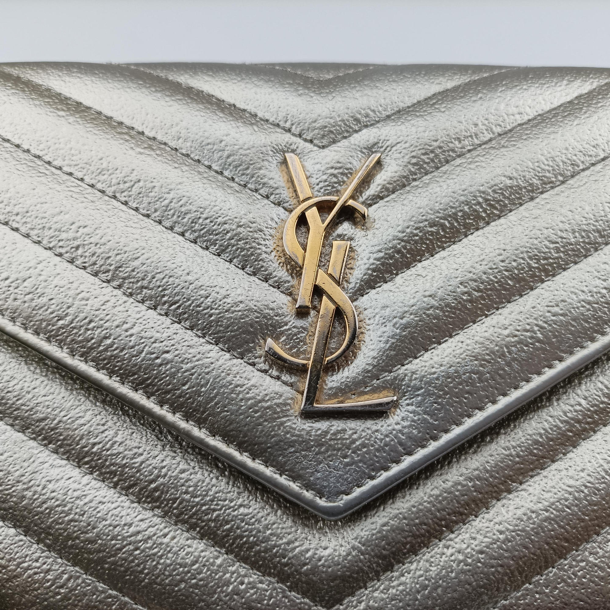 Secondhand Yves Saint Laurent MONOGRAM Golden Leather 393953 shoulderbag | stylenewstar
