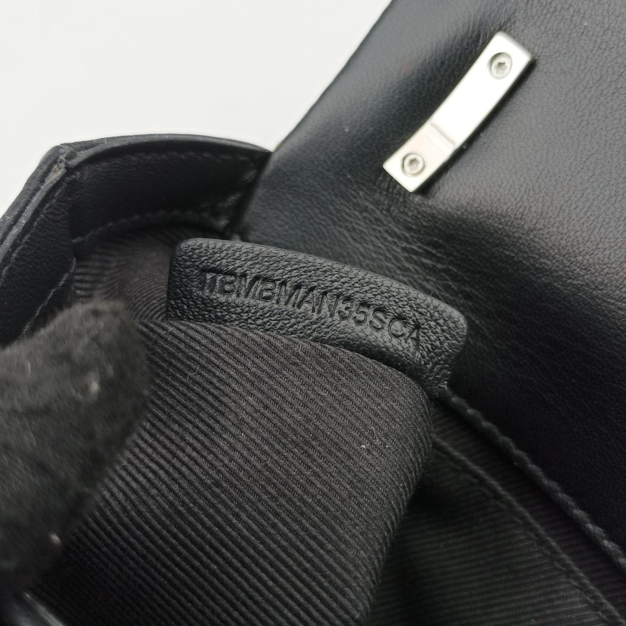 Secondhand Burberry TB structured Black × Brown Leather × Sequins  shoulderbag | stylenewstar