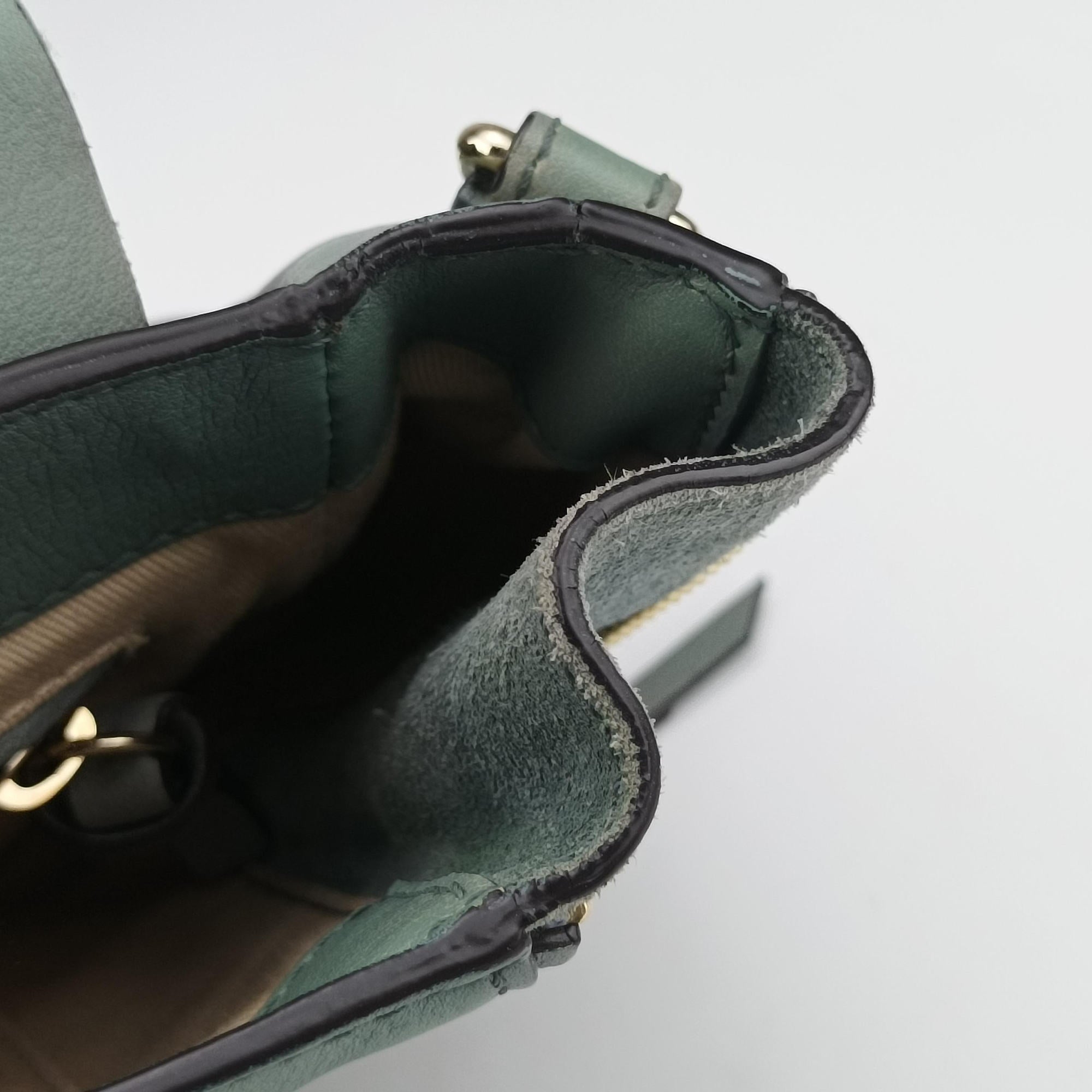 Pre-owned Chloe FAYE mini Blue Suede × leather  backpack/rucksack | stylenewstar