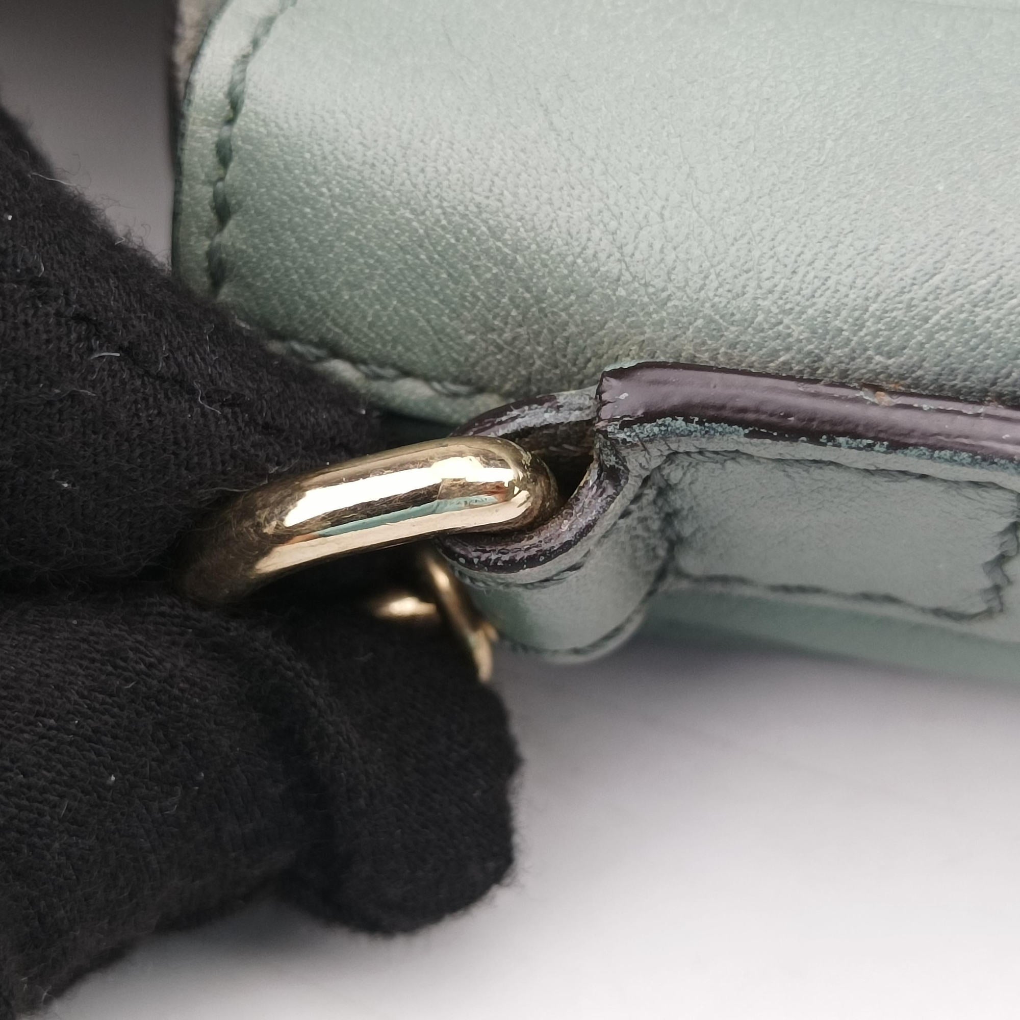 Pre-owned Chloe FAYE mini Blue Suede × leather  backpack/rucksack | stylenewstar