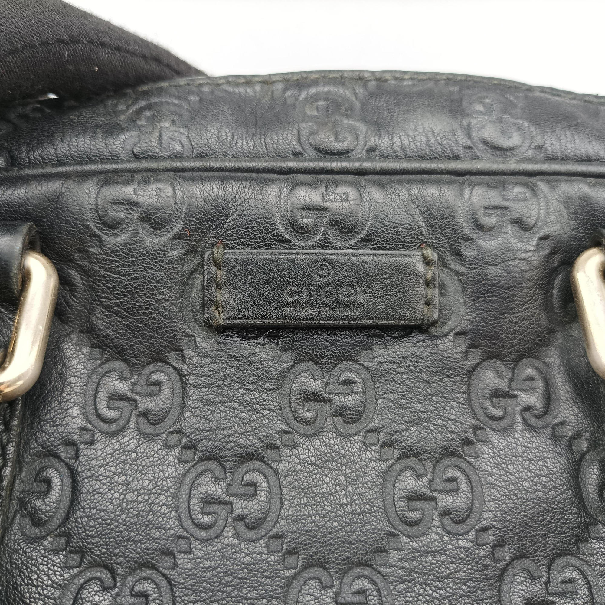 Secondhand Gucci GG plus GG Supreme Briefcase Brown leather 201480 handbag | stylenewstar
