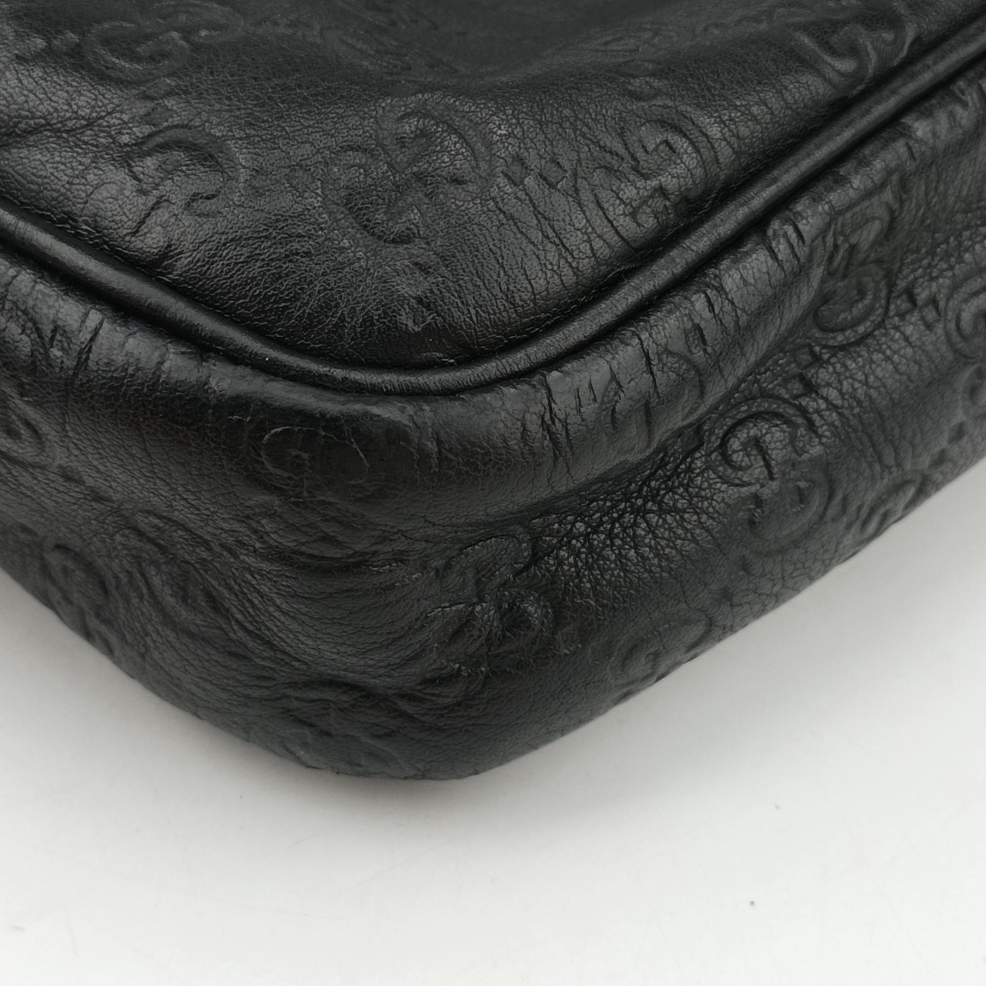 Secondhand Gucci GG plus GG Supreme Briefcase Brown leather 201480 handbag | stylenewstar