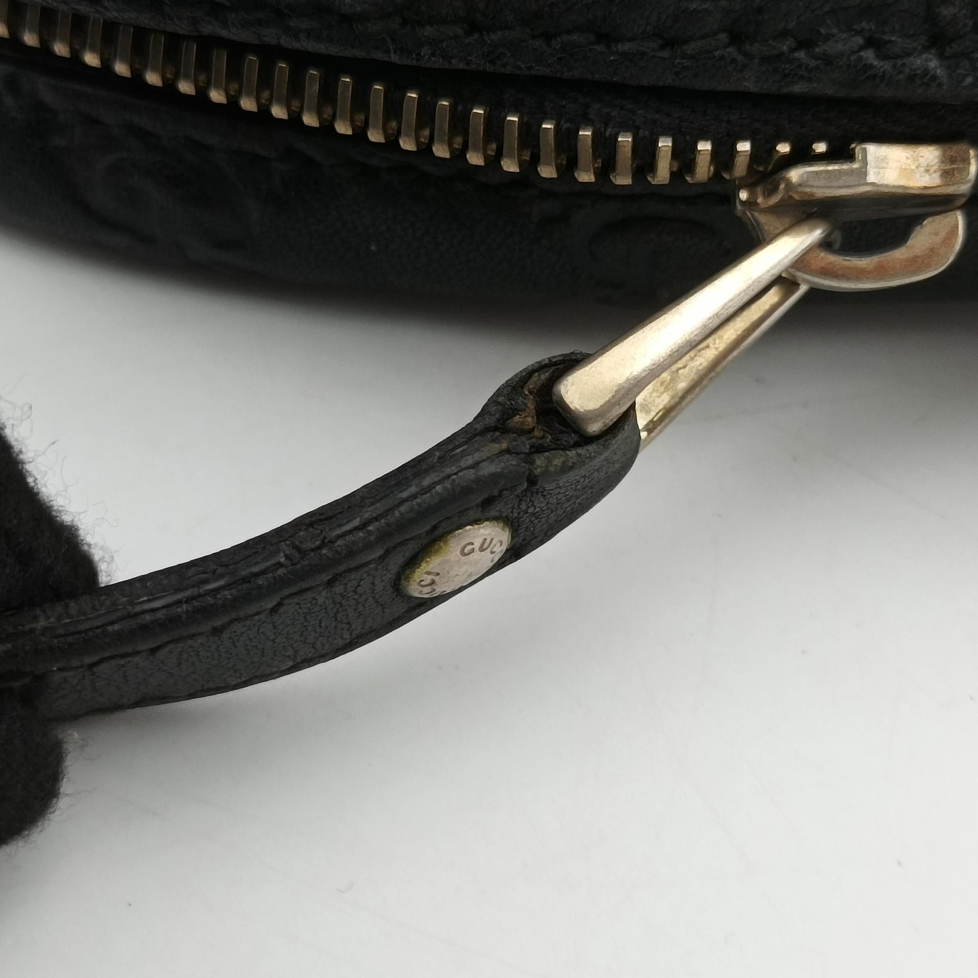 Secondhand Gucci GG plus GG Supreme Briefcase Brown leather 201480 handbag | stylenewstar