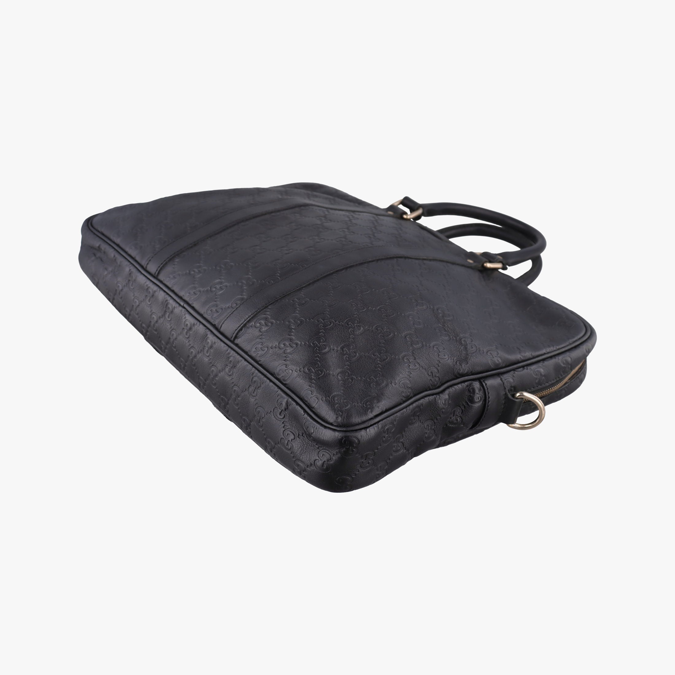 Secondhand Gucci GG plus GG Supreme Briefcase Brown leather 201480 handbag | stylenewstar