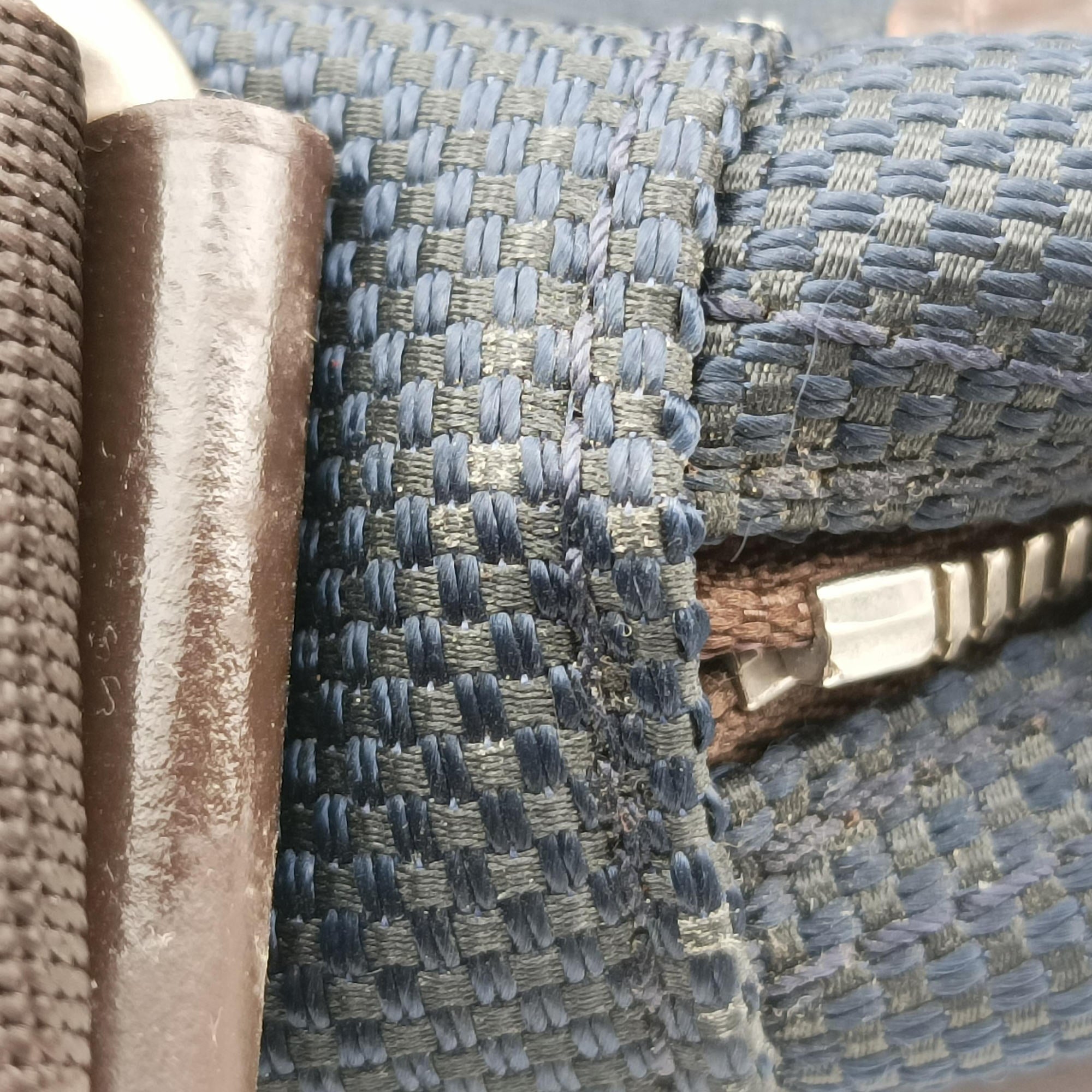Pre-owned Louis Vuitton Citadin NM Blue Ocean x Brown Damier Geant N41437 shoulderbag | stylenewstar