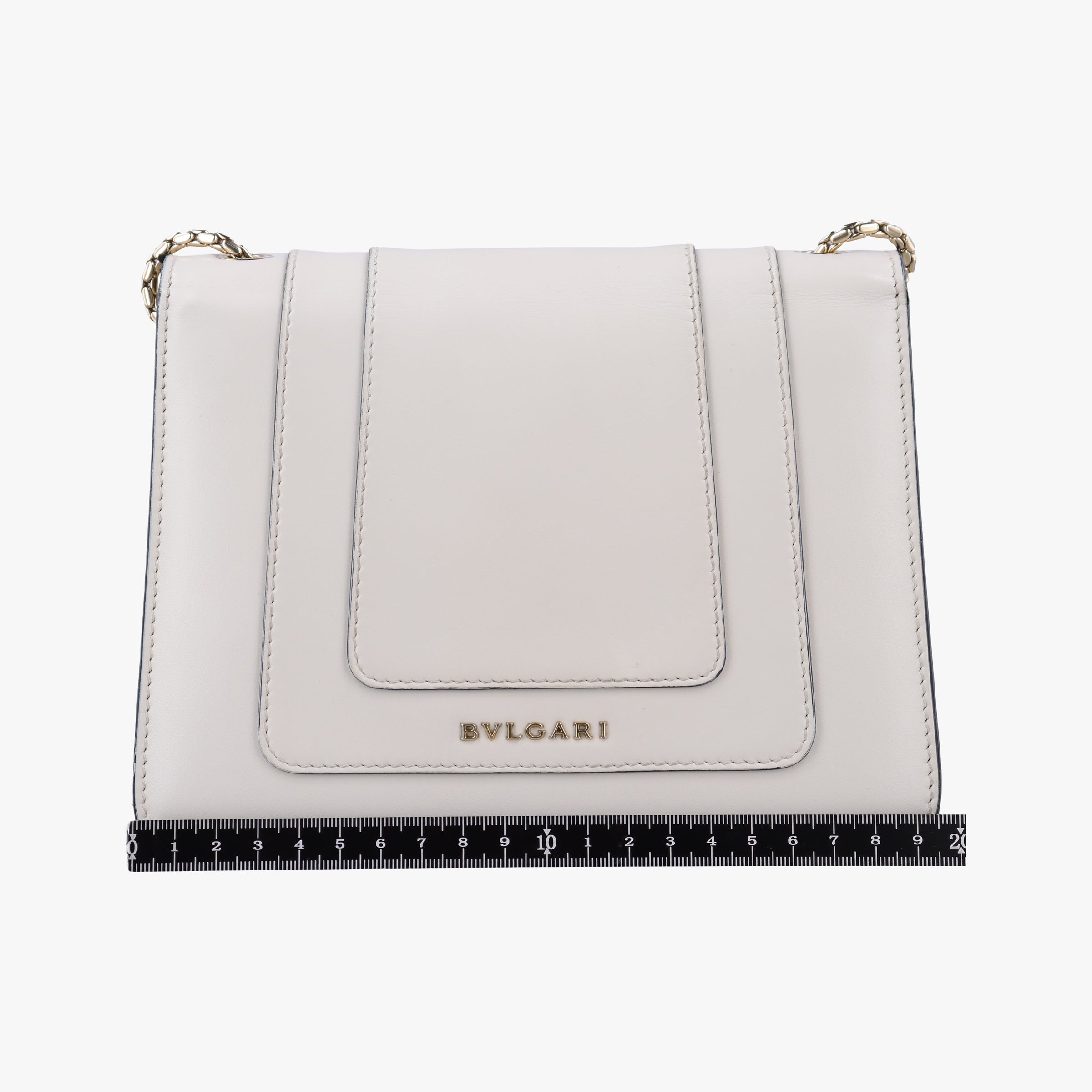 Vintage Bvlgari SERPENTI FOREVER White Leather  shoulderbag | stylenewstar
