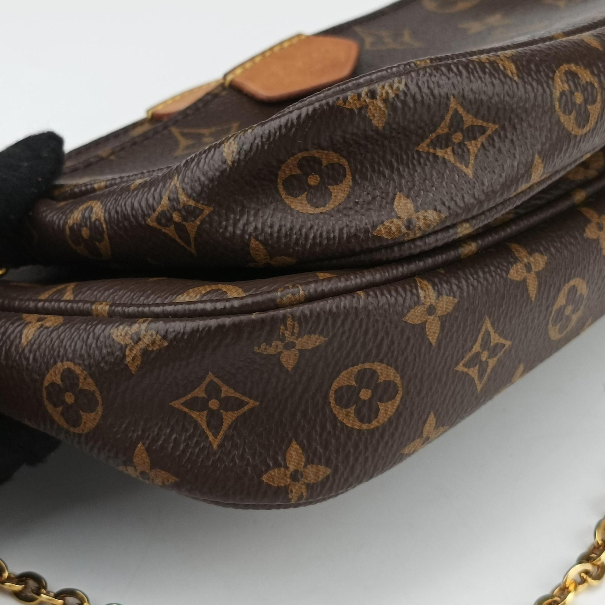 Pre-owned Louis Vuitton Multi Pochette Accessoir brown×khaki Monogram Canvas M44813 shoulderbag | stylenewstar