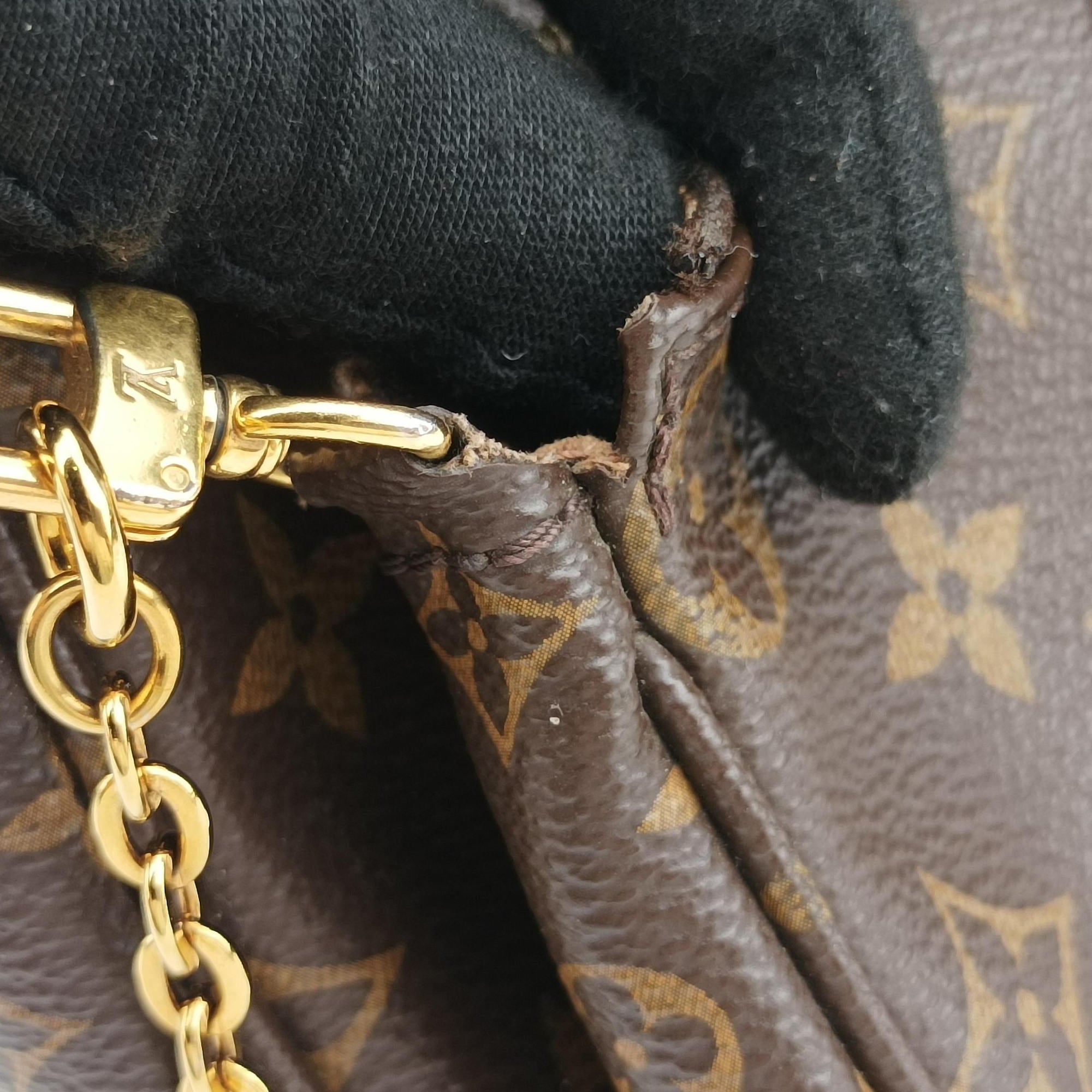 Pre-owned Louis Vuitton Multi Pochette Accessoir brown×khaki Monogram Canvas M44813 shoulderbag | stylenewstar