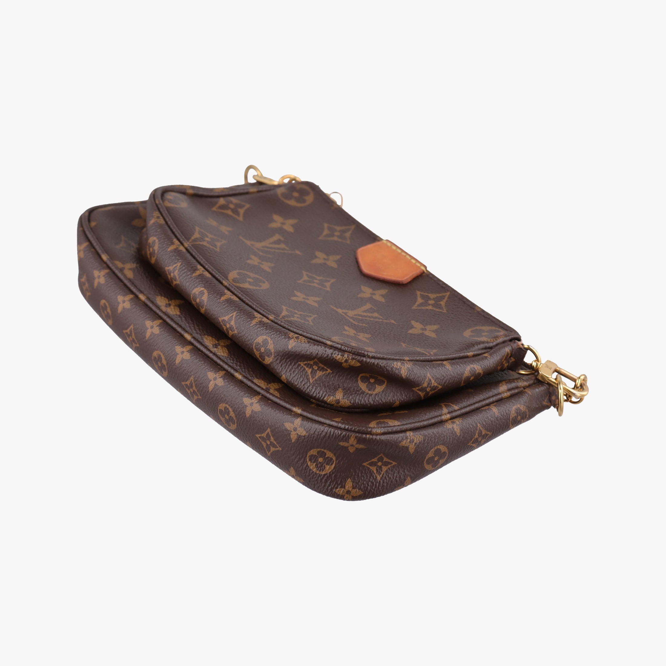 Pre-owned Louis Vuitton Multi Pochette Accessoir brown×khaki Monogram Canvas M44813 shoulderbag | stylenewstar