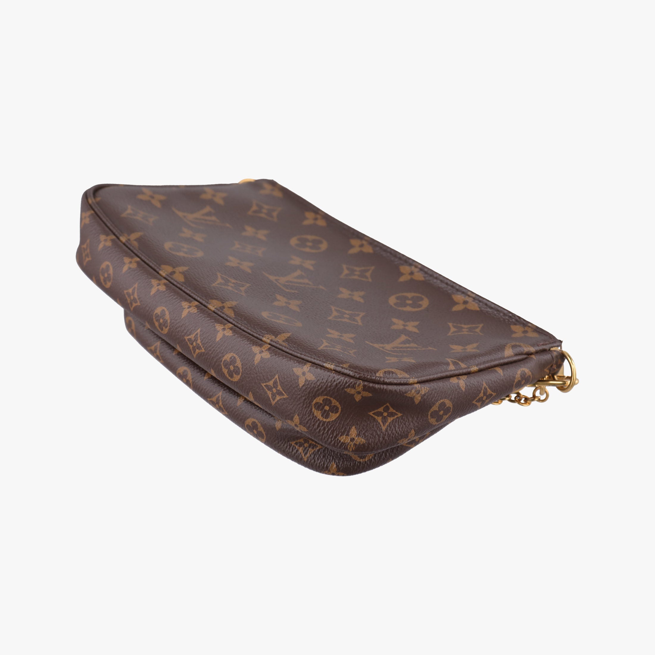 Pre-owned Louis Vuitton Multi Pochette Accessoir brown×khaki Monogram Canvas M44813 shoulderbag | stylenewstar