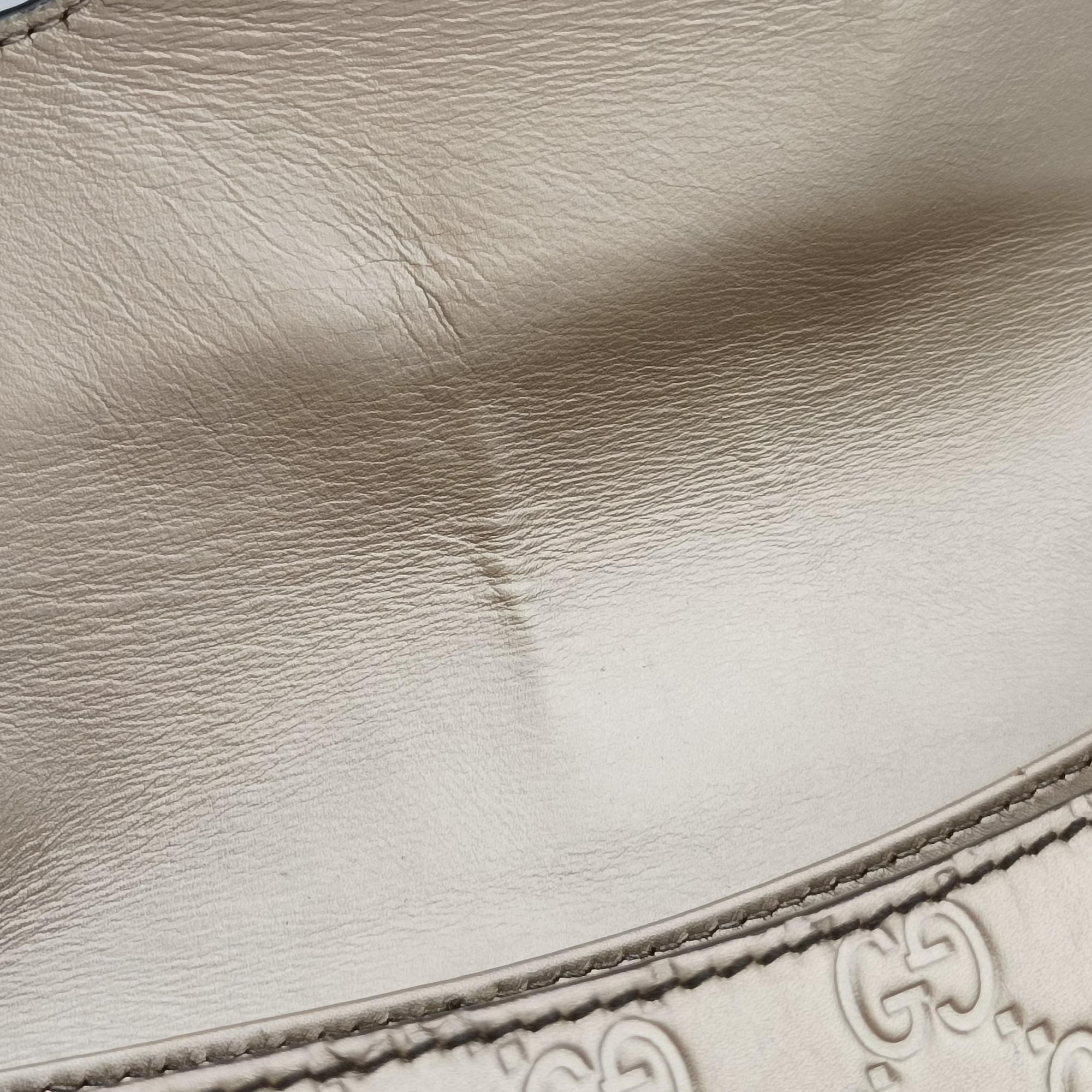 Pre-owned Gucci Emily Golden Leather 295402 shoulderbag | stylenewstar