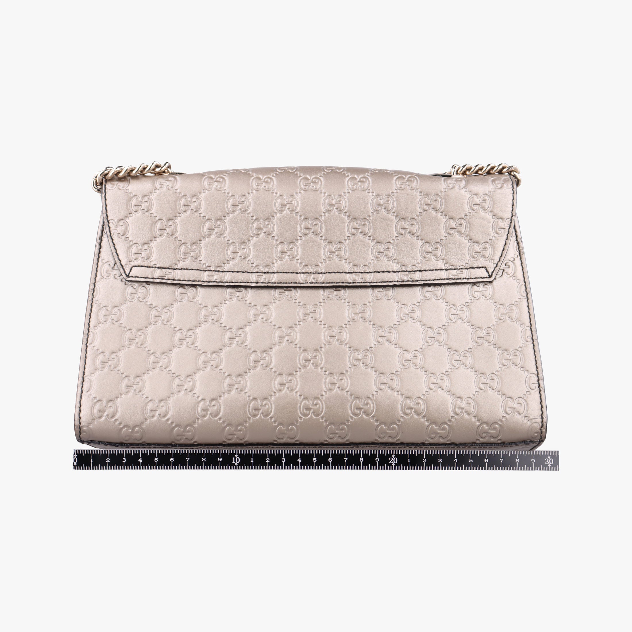 Pre-owned Gucci Emily Golden Leather 295402 shoulderbag | stylenewstar