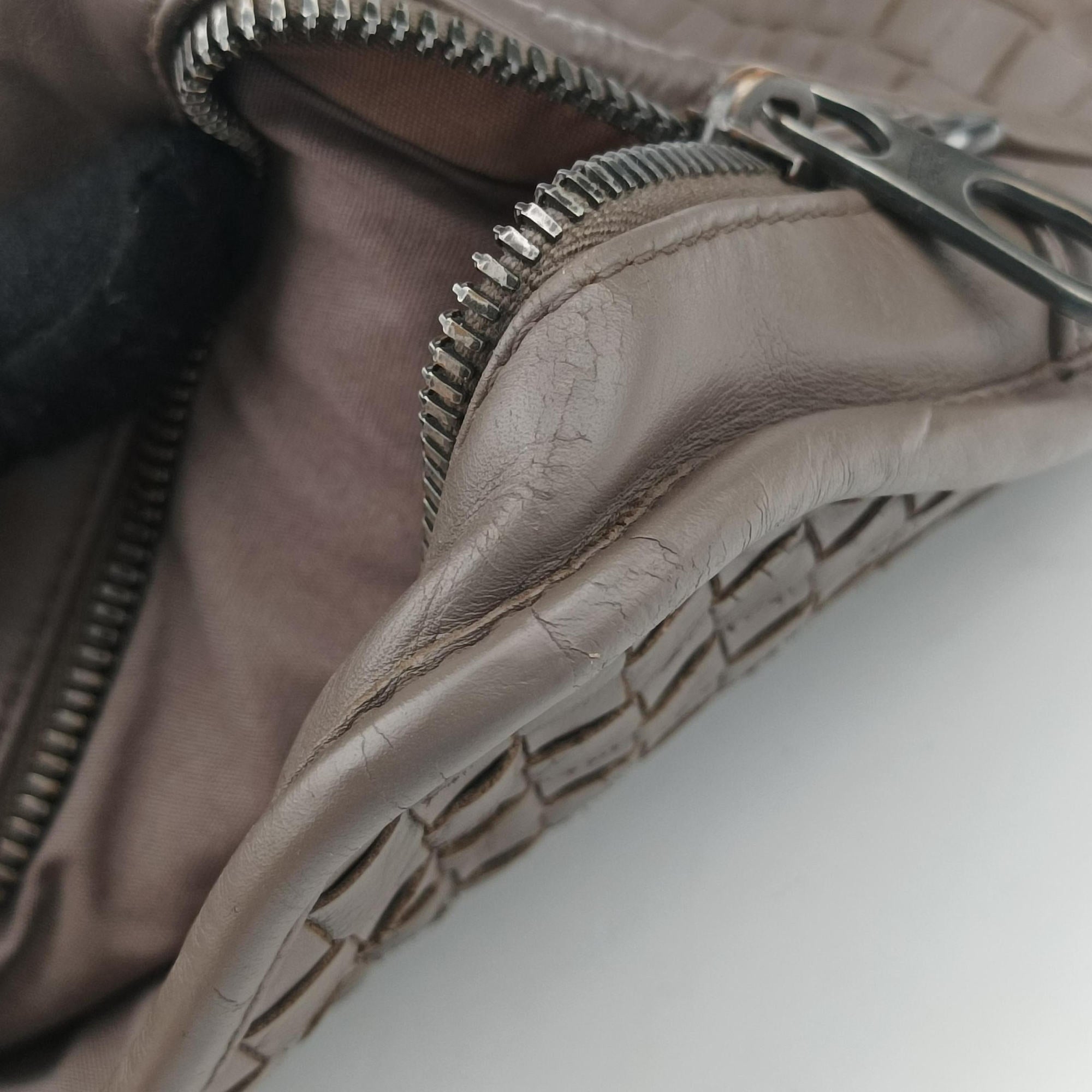Pre-owned Bottega Veneta Intrecciato Brown lambskin  handbag | stylenewstar
