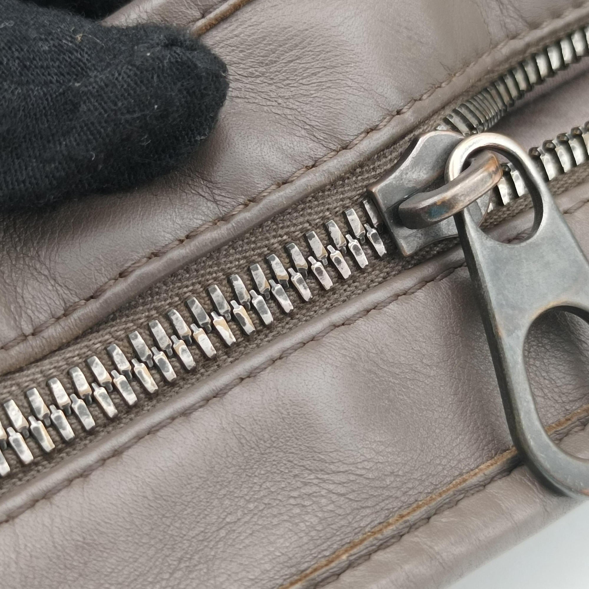 Pre-owned Bottega Veneta Intrecciato Brown lambskin  handbag | stylenewstar