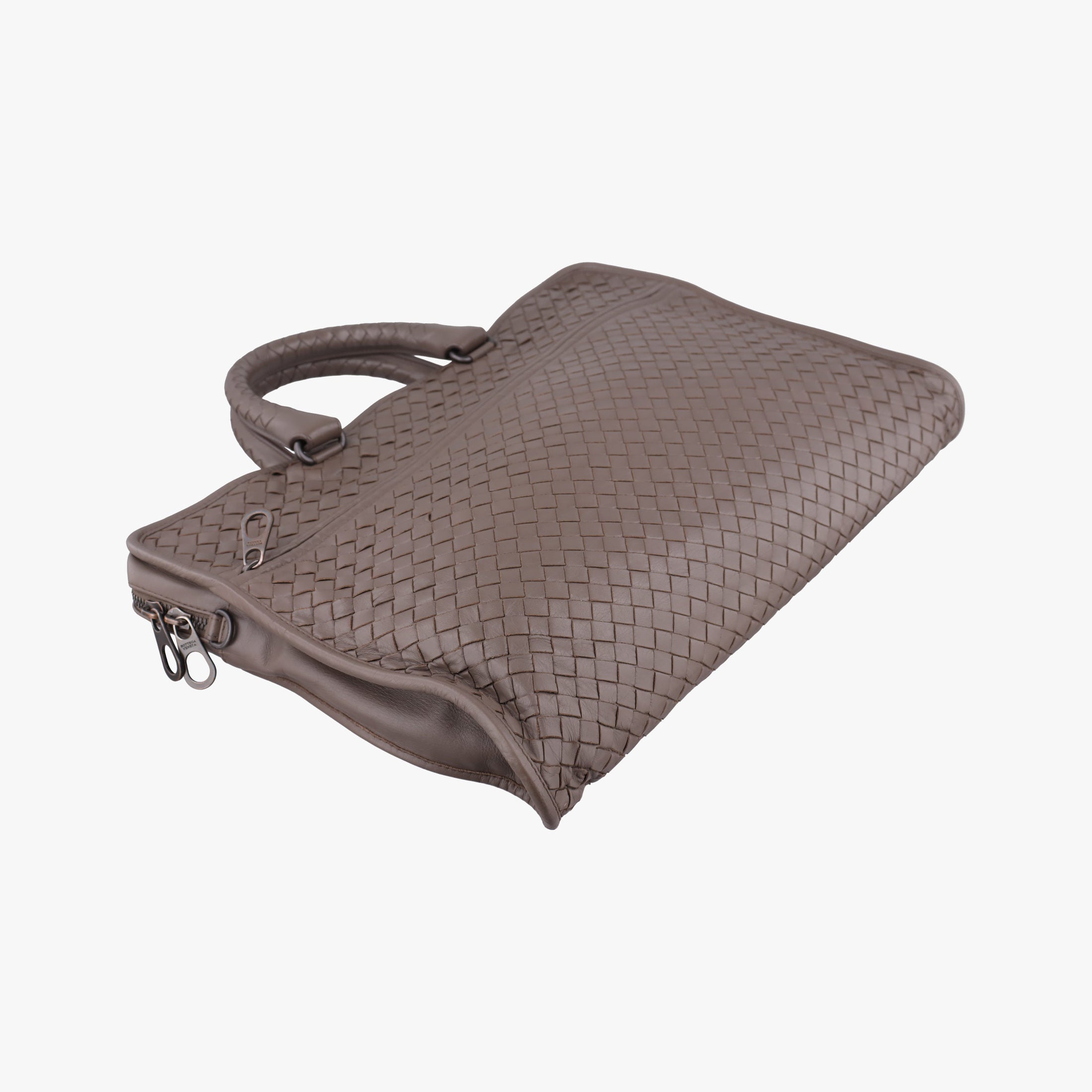 Pre-owned Bottega Veneta Intrecciato Brown lambskin  handbag | stylenewstar