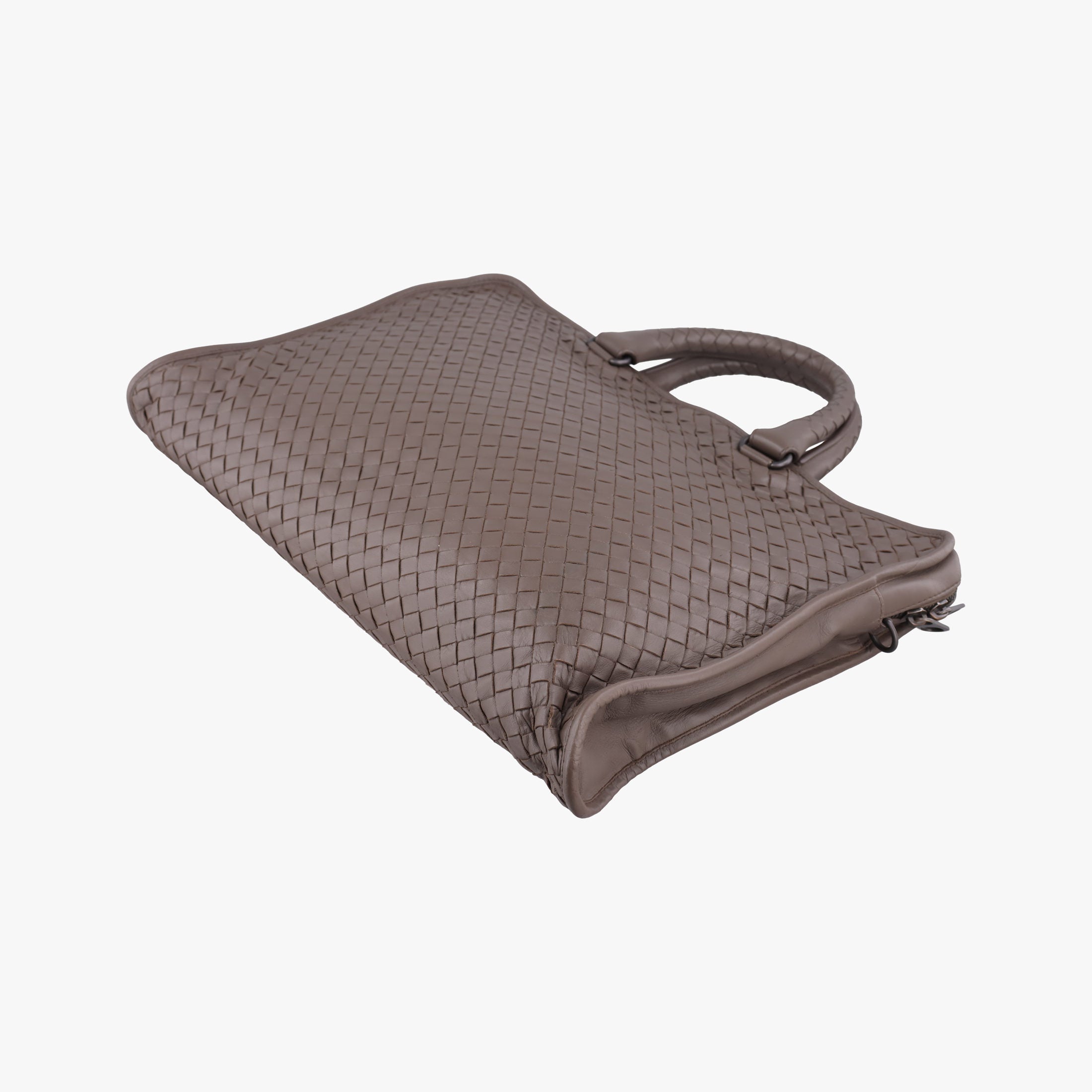 Pre-owned Bottega Veneta Intrecciato Brown lambskin  handbag | stylenewstar