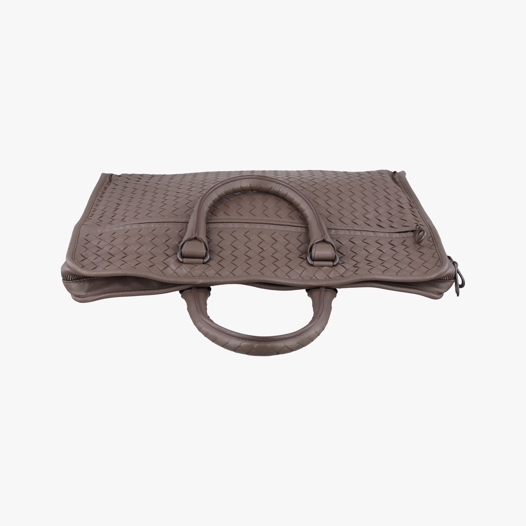 Pre-owned Bottega Veneta Intrecciato Brown lambskin  handbag | stylenewstar