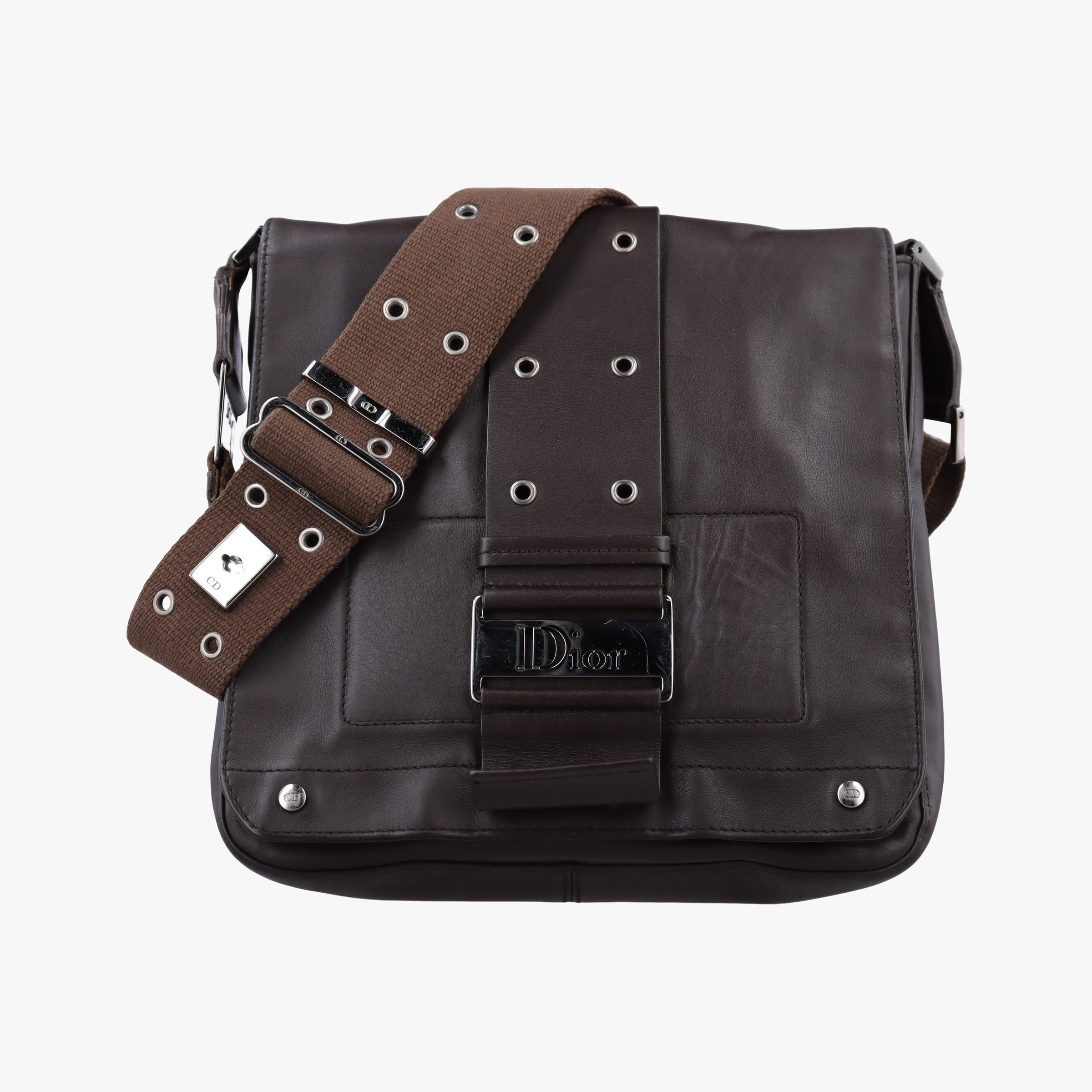 Secondhand Christian Dior Street Chic Brown Leather  shoulderbag | stylenewstar