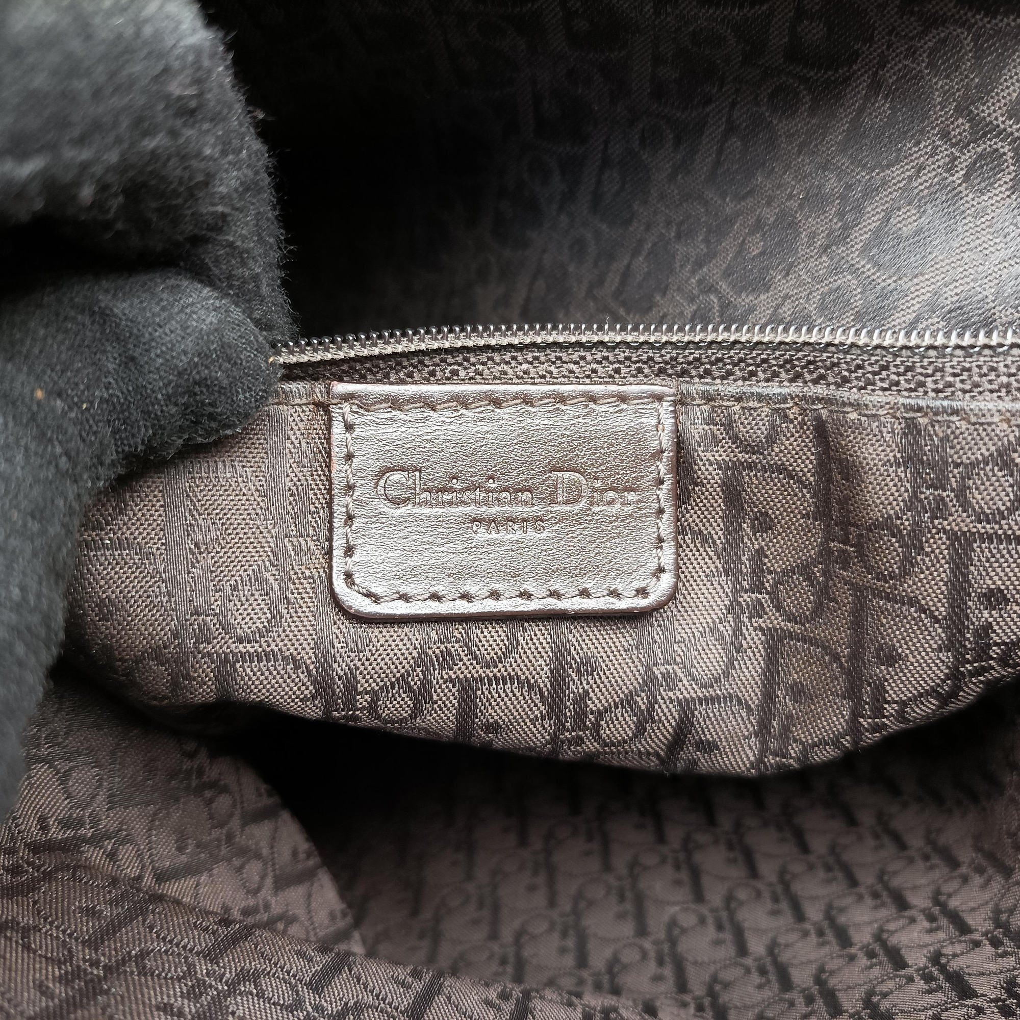 Secondhand Christian Dior Street Chic Brown Leather  shoulderbag | stylenewstar