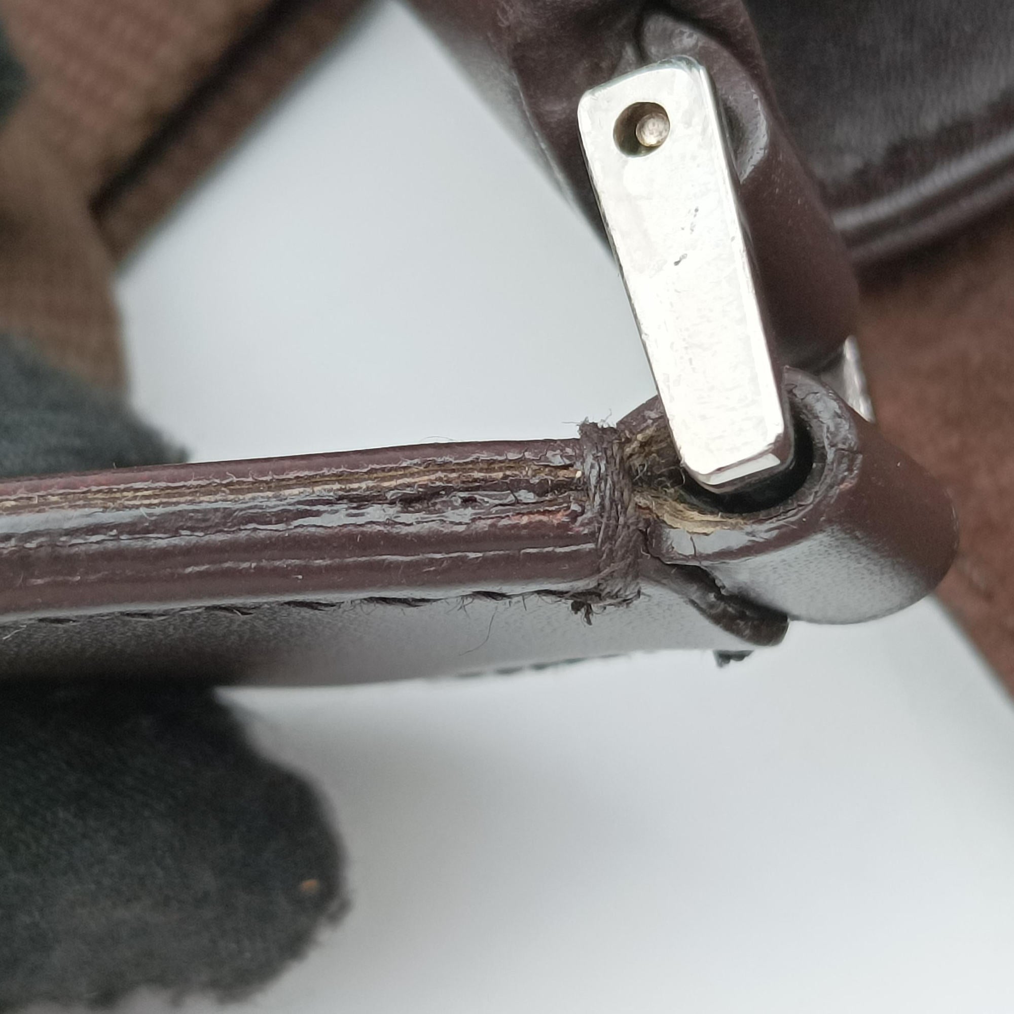 Secondhand Christian Dior Street Chic Brown Leather  shoulderbag | stylenewstar