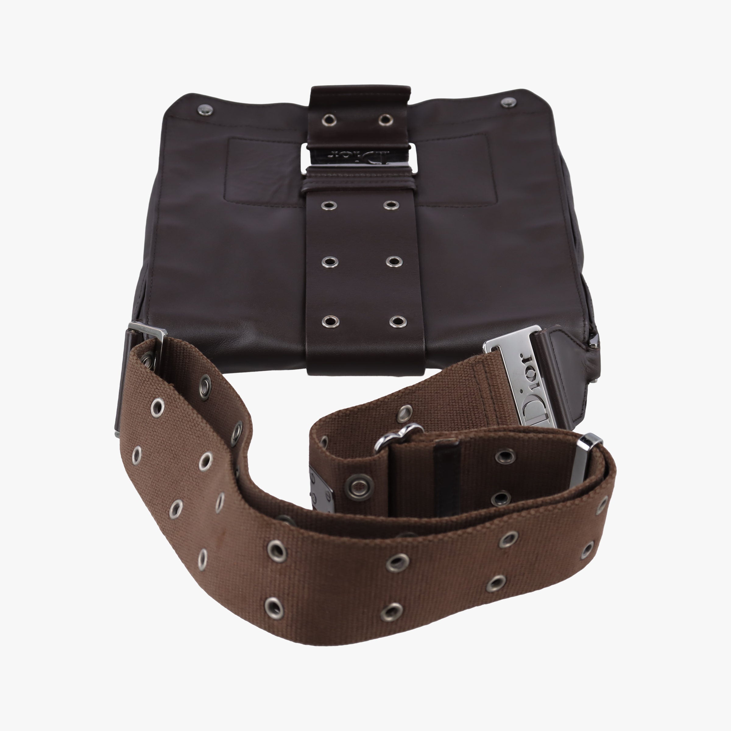 Secondhand Christian Dior Street Chic Brown Leather  shoulderbag | stylenewstar
