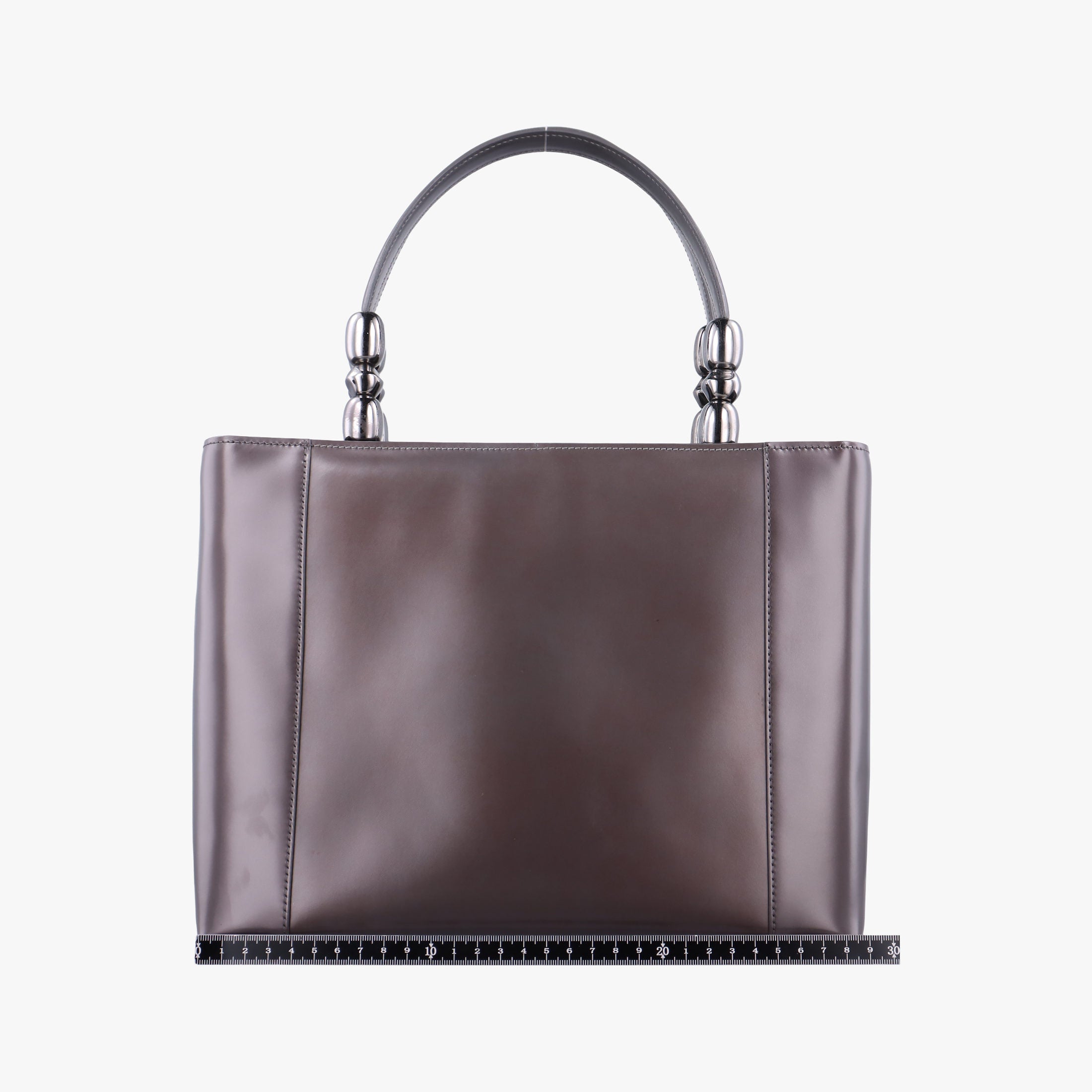 Pre-owned Christian Dior Malice Grey Enamel  handbag | stylenewstar